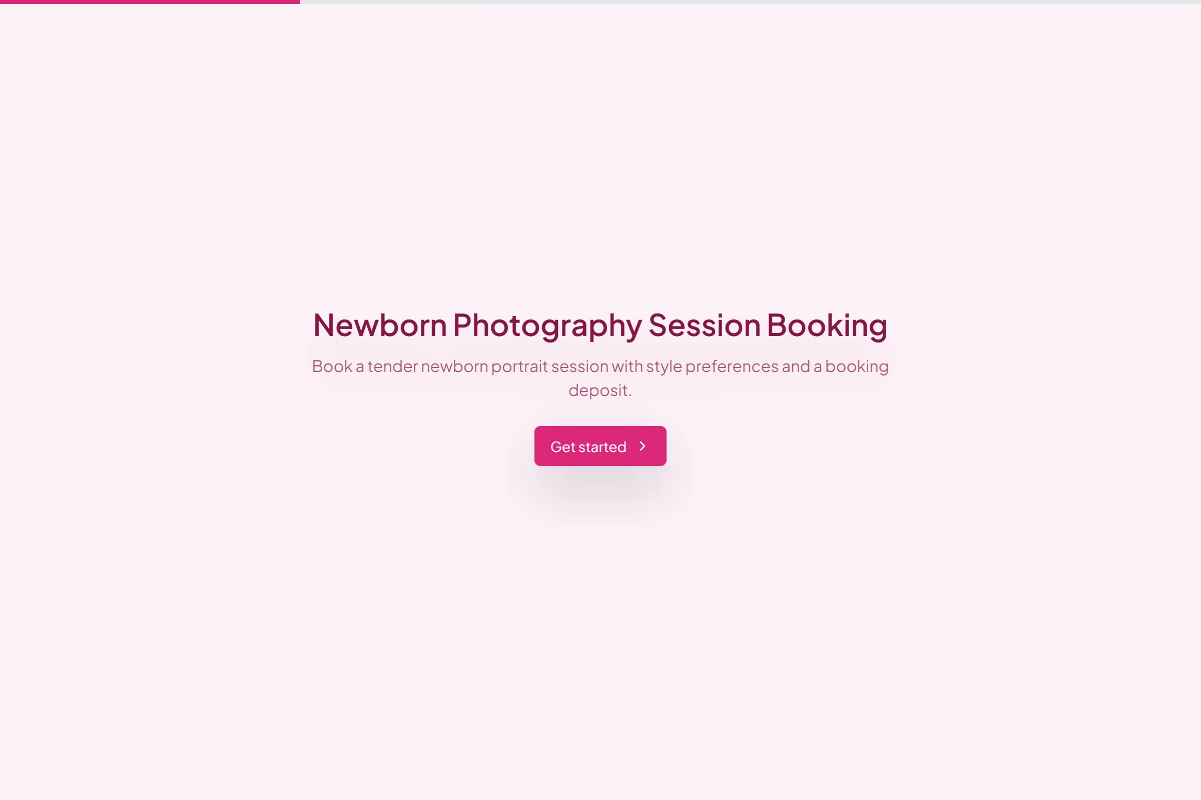 Newborn Photography Session Booking preview