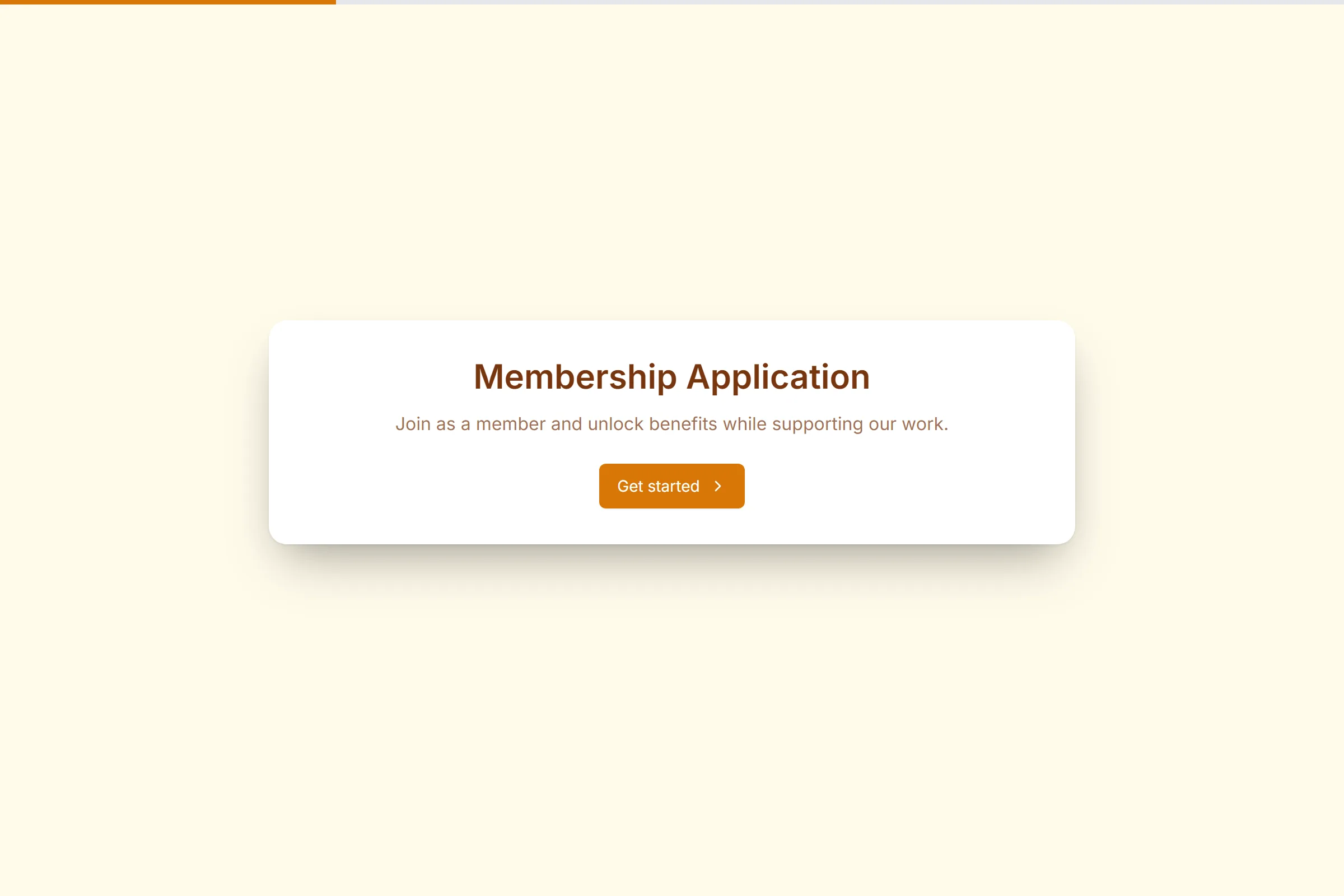Membership Application template preview