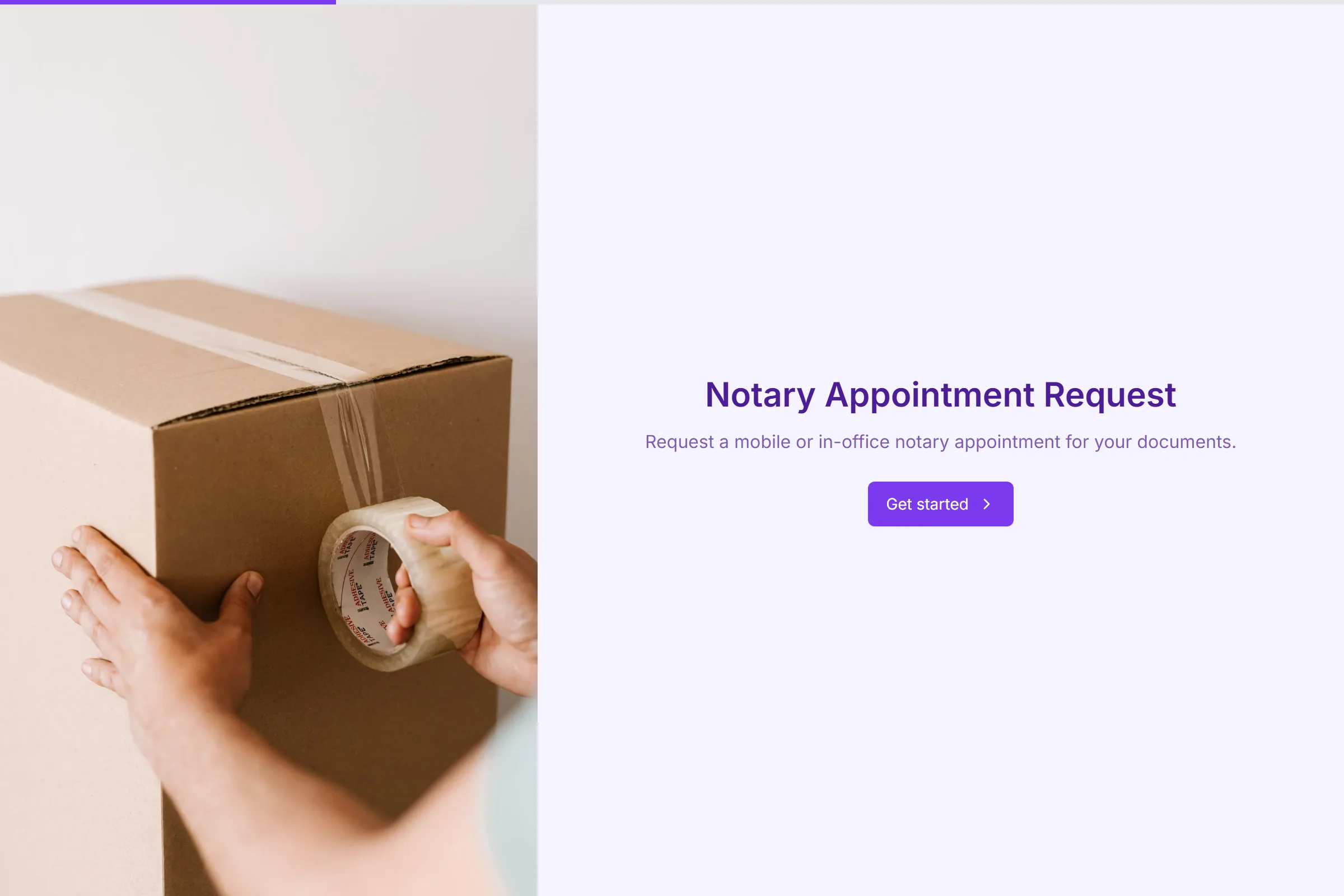 Notary Appointment Request template preview