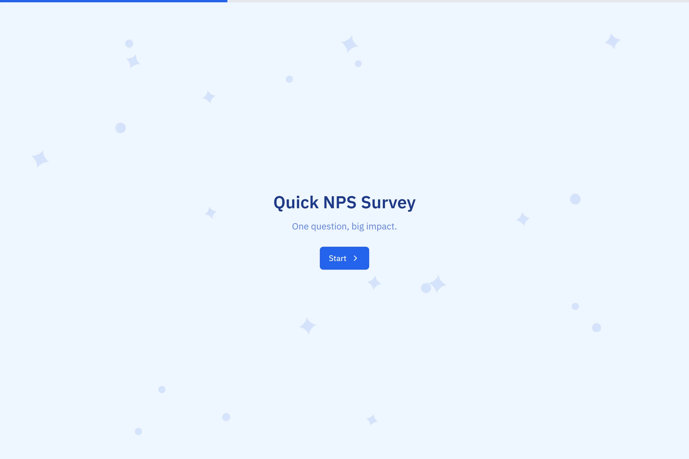 Quick NPS Survey template preview