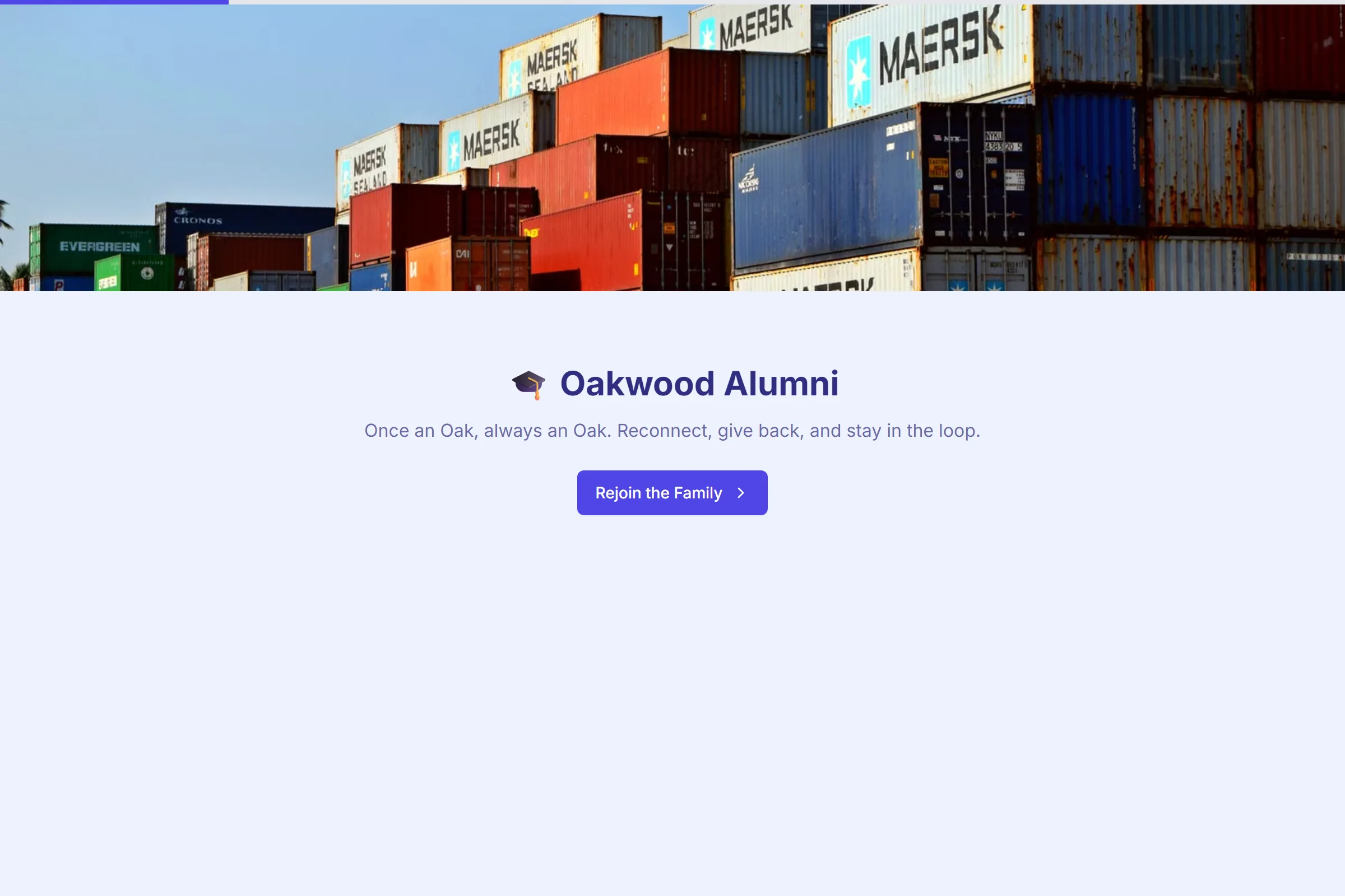 Oakwood Alumni Association template preview