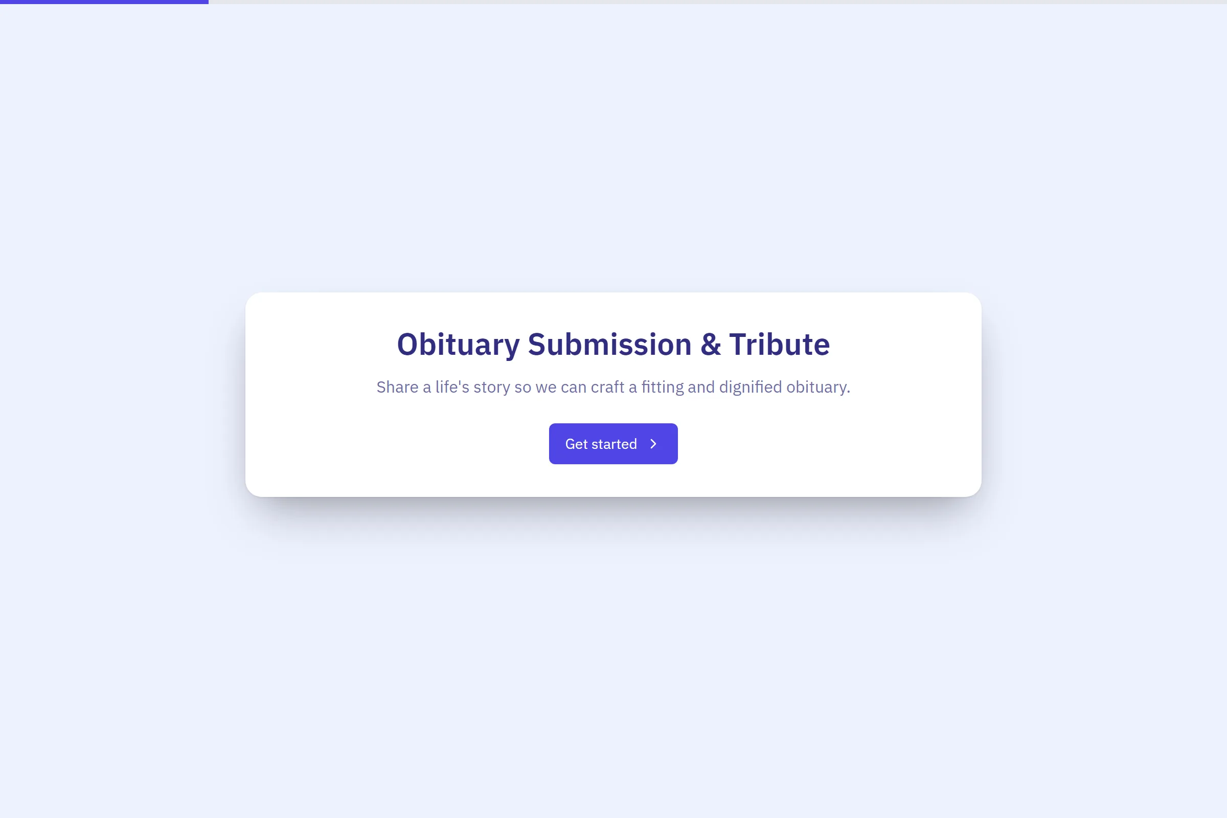 Obituary Submission & Tribute preview