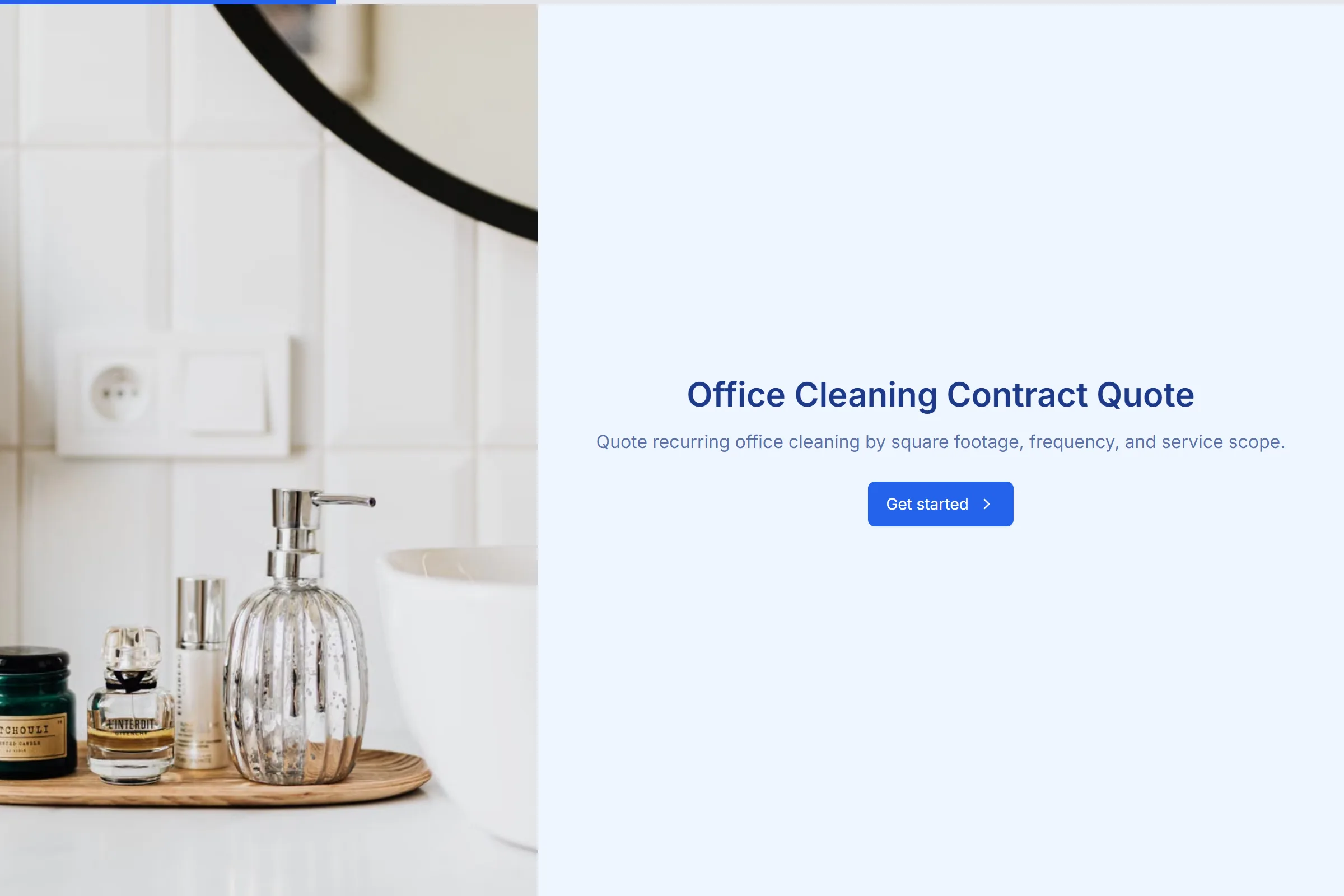 Office Cleaning Contract Quote template preview