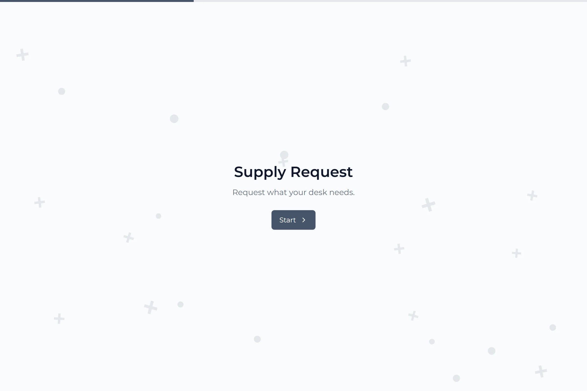 Supply Request template preview