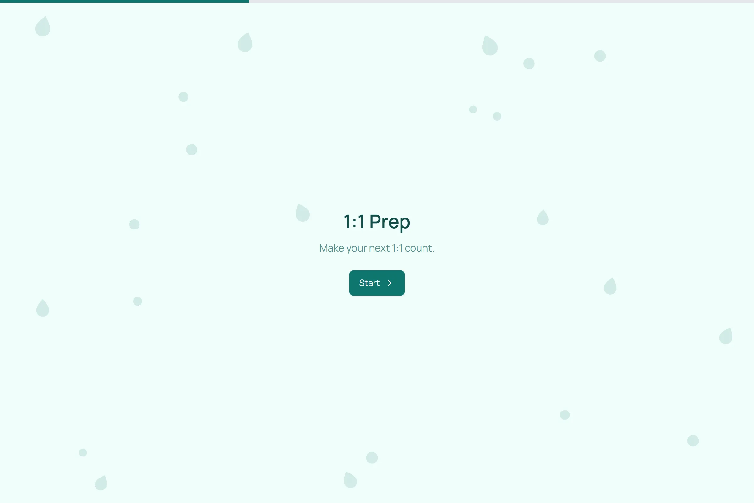 1:1 Prep template preview