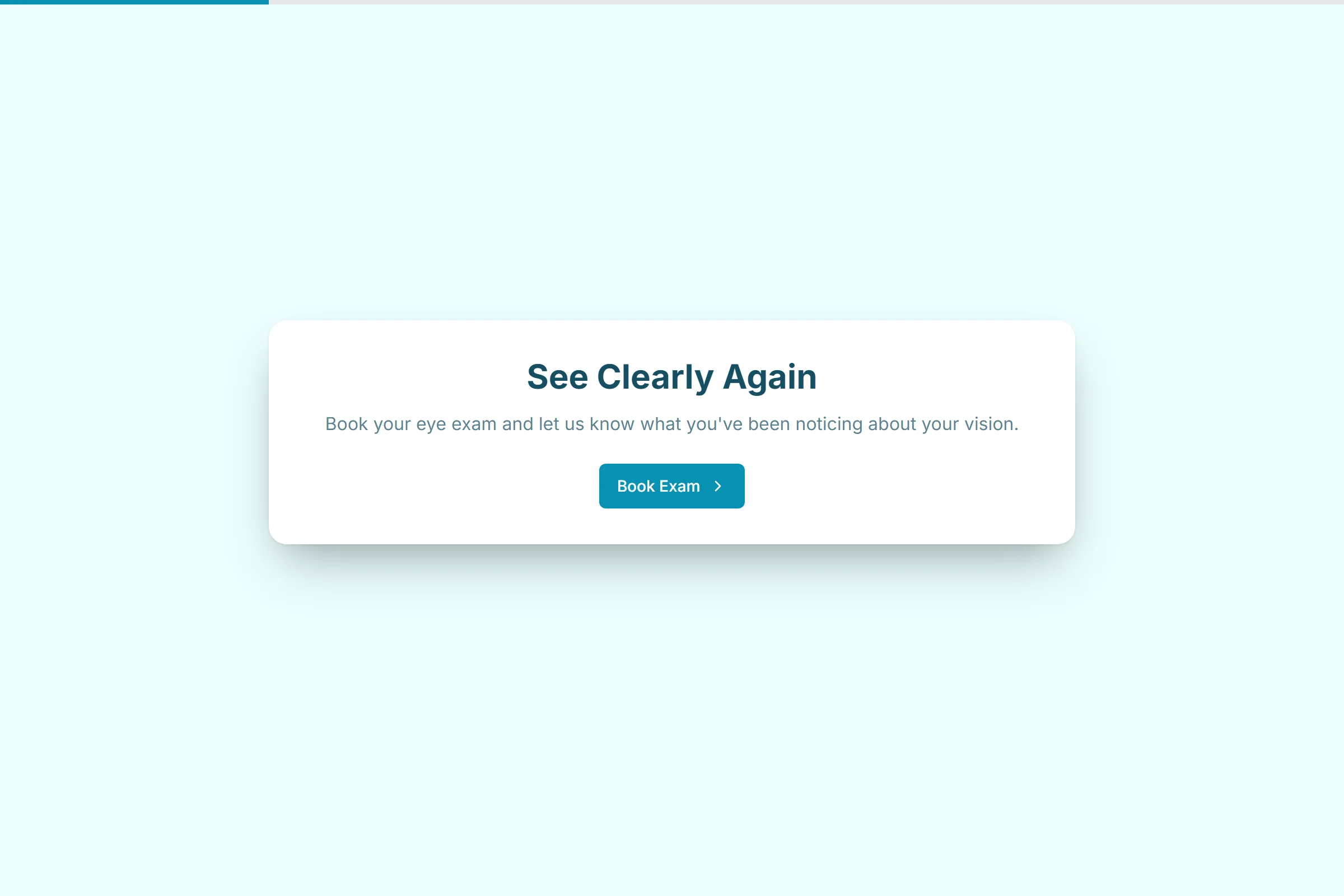 Optometry Eye Exam Booking template preview
