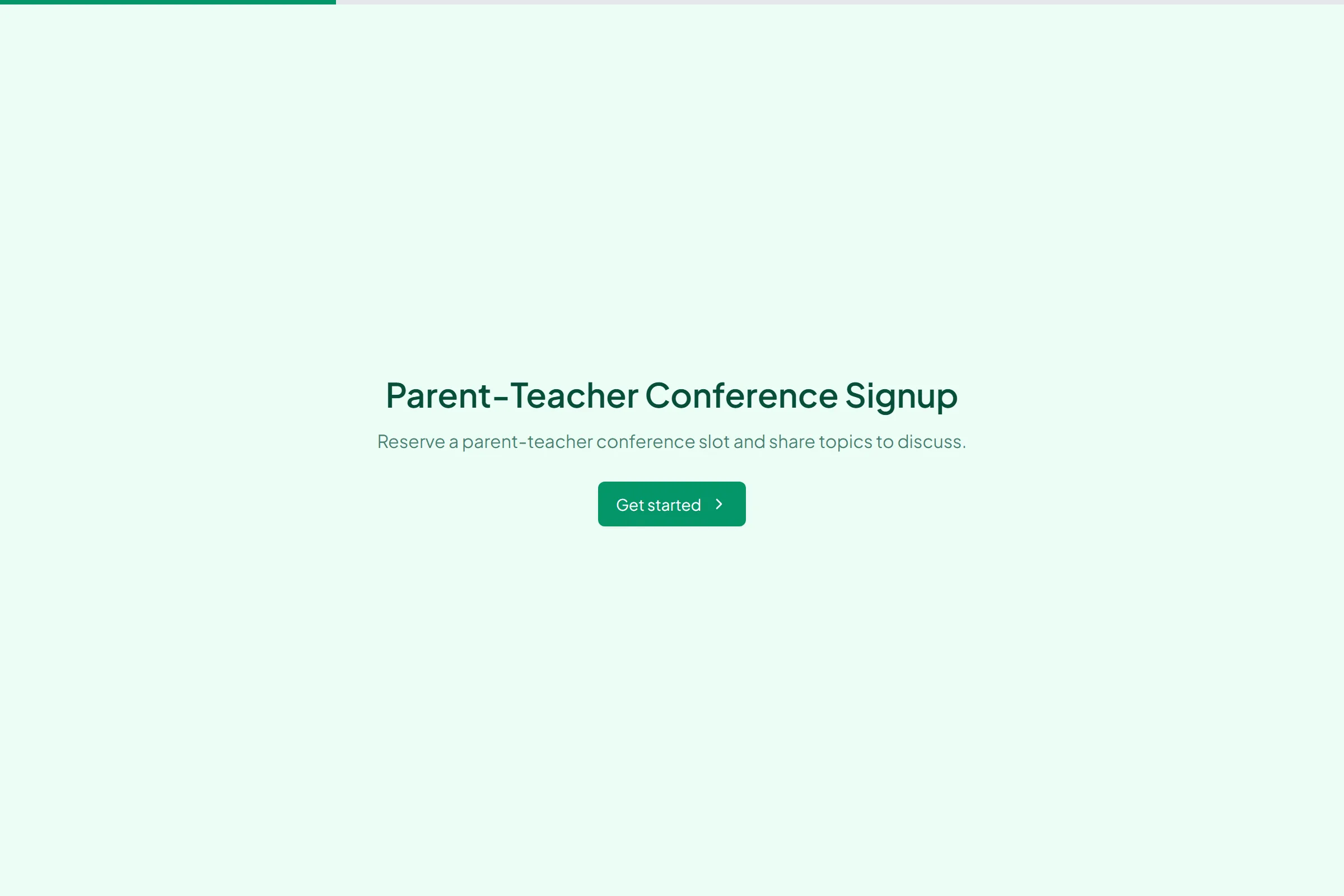 Parent-Teacher Conference Signup template preview