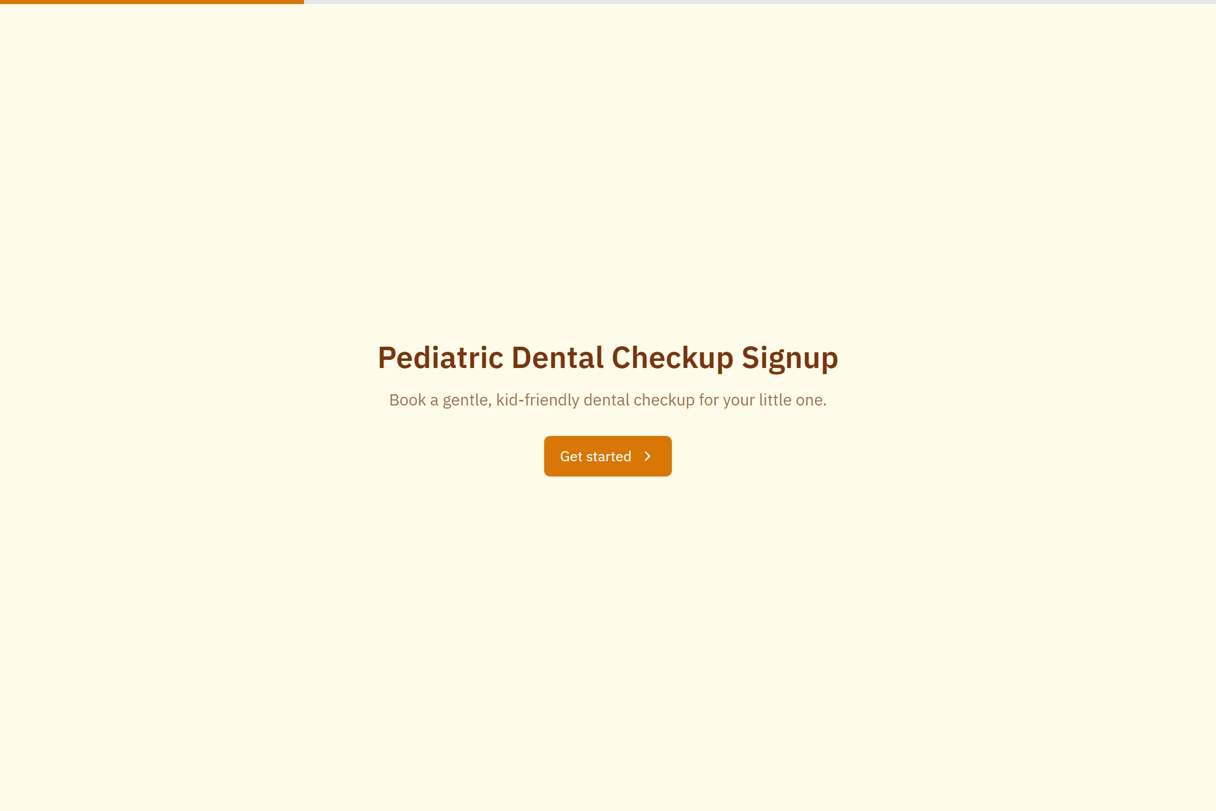 Pediatric Dental Checkup Signup template preview