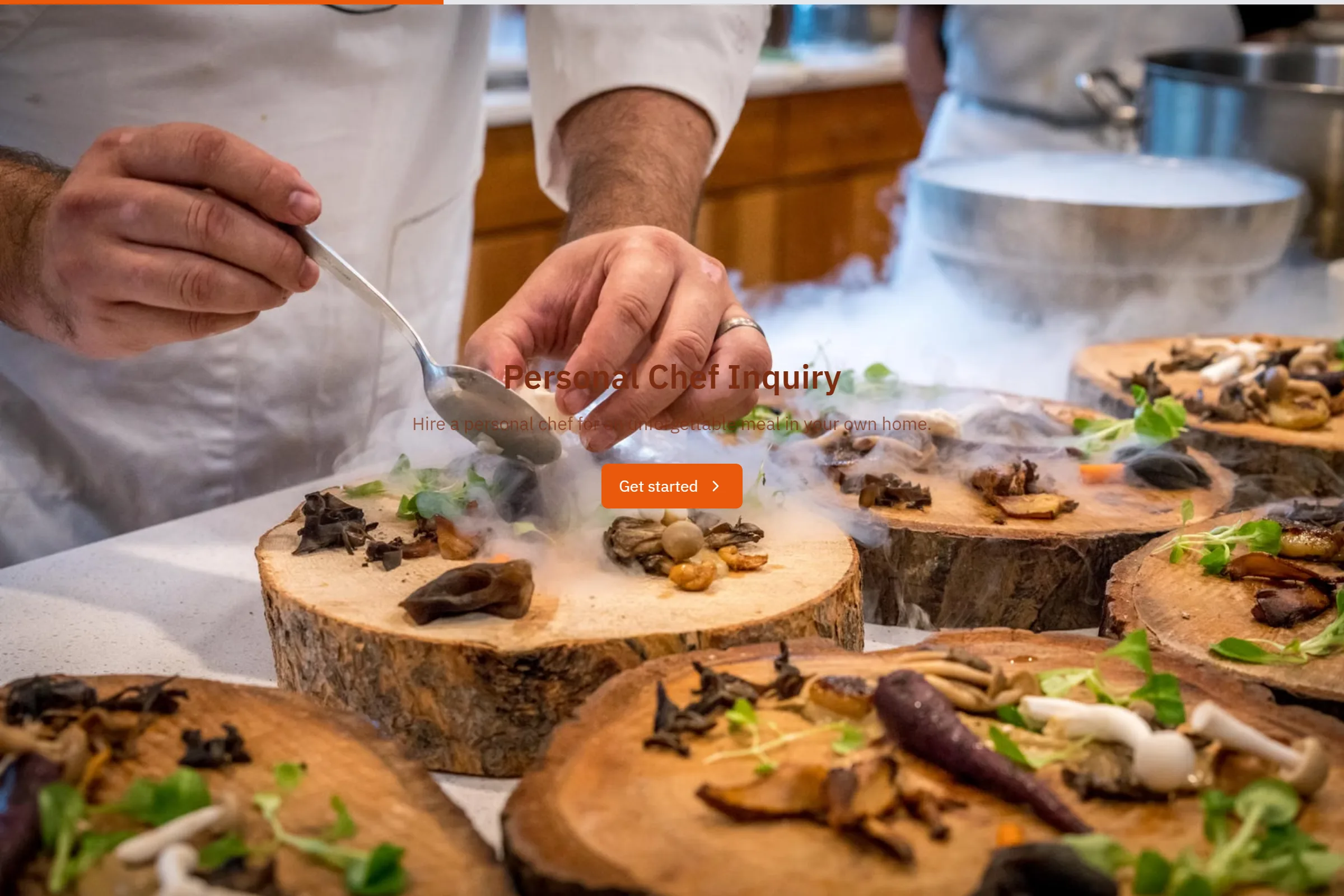 Personal Chef Inquiry template preview