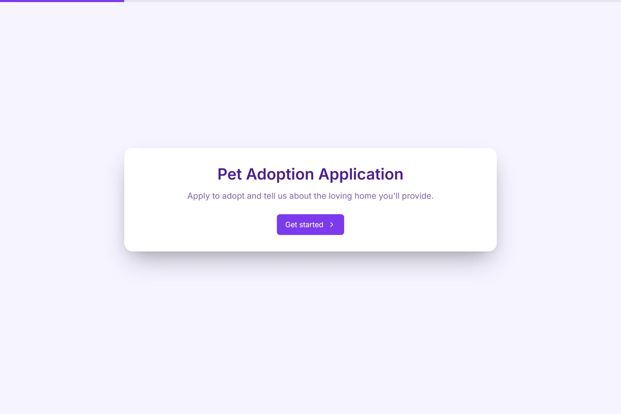 Pet Adoption Application preview