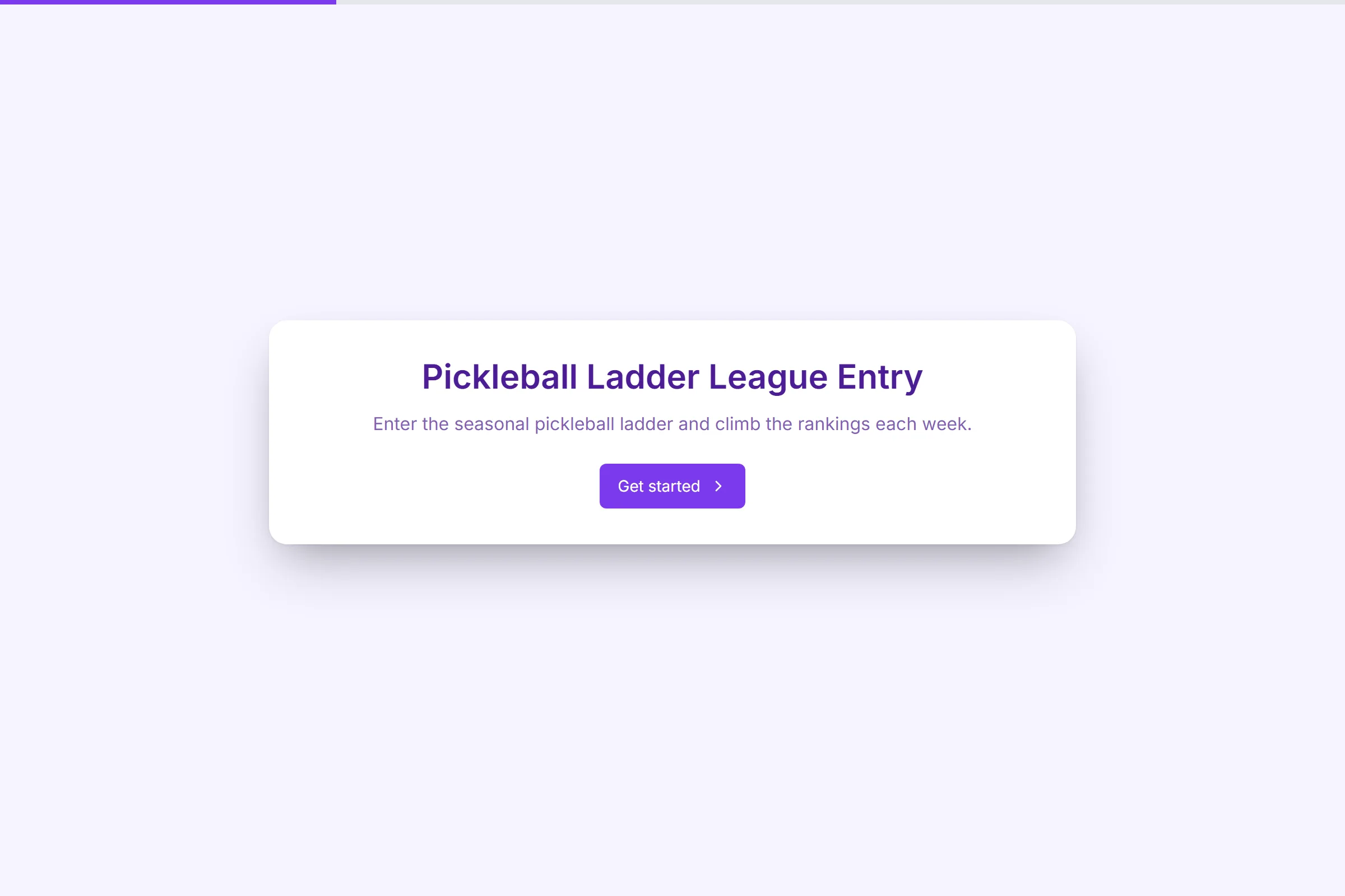 Pickleball Ladder League Entry template preview