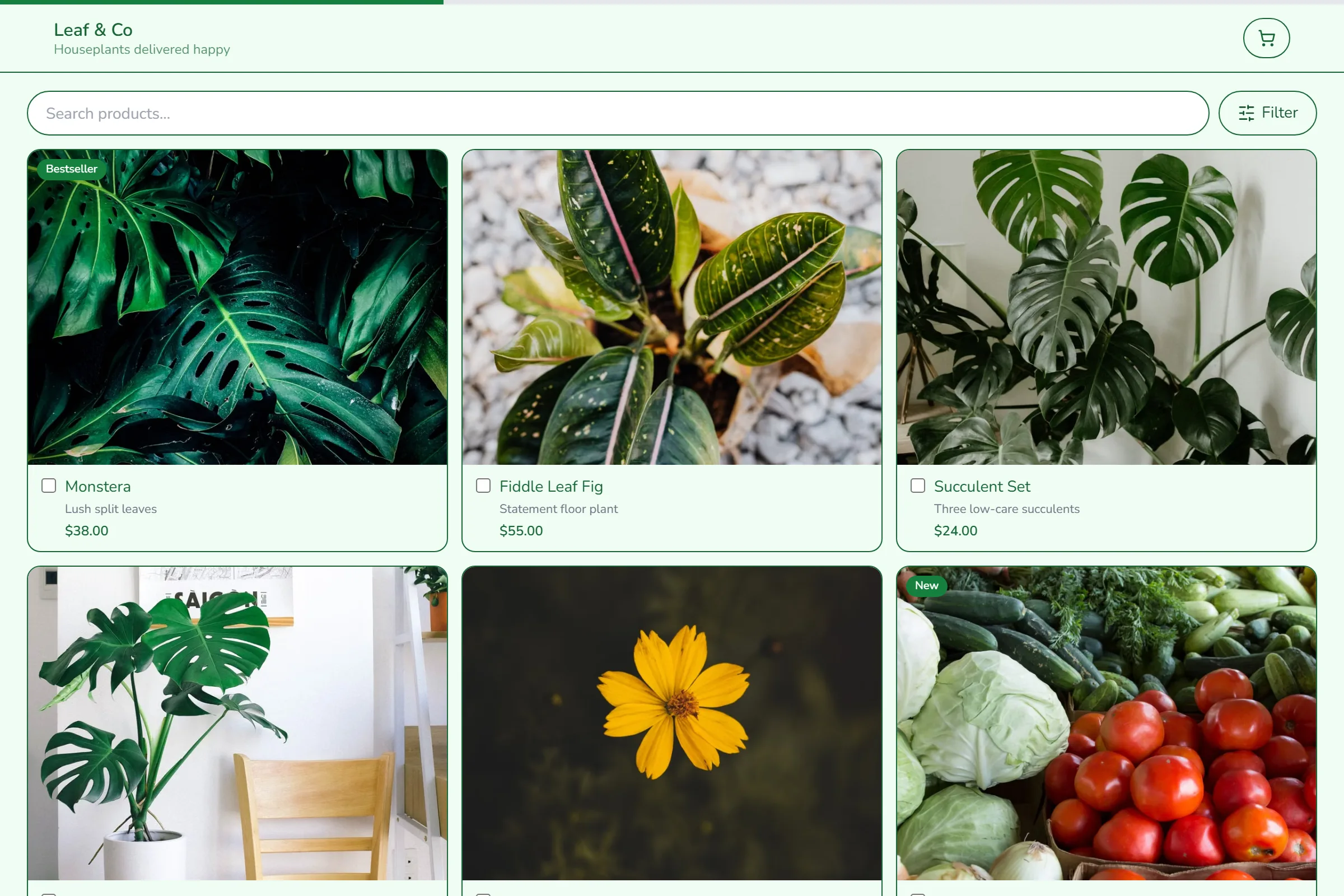 Plant Shop template preview