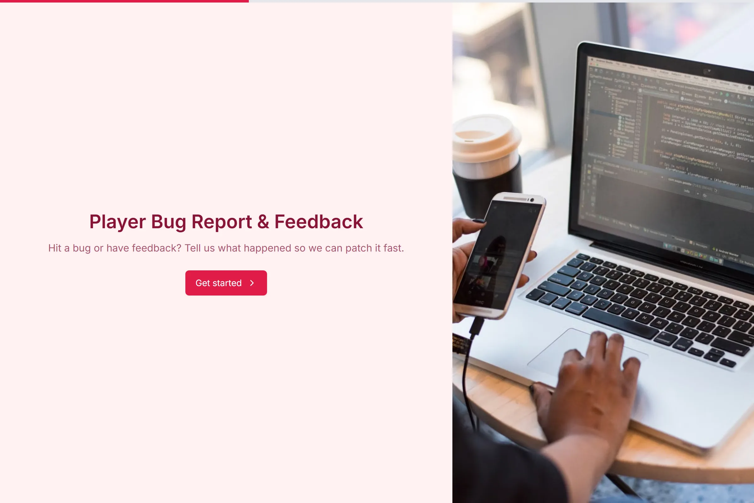Player Bug Report & Feedback template preview