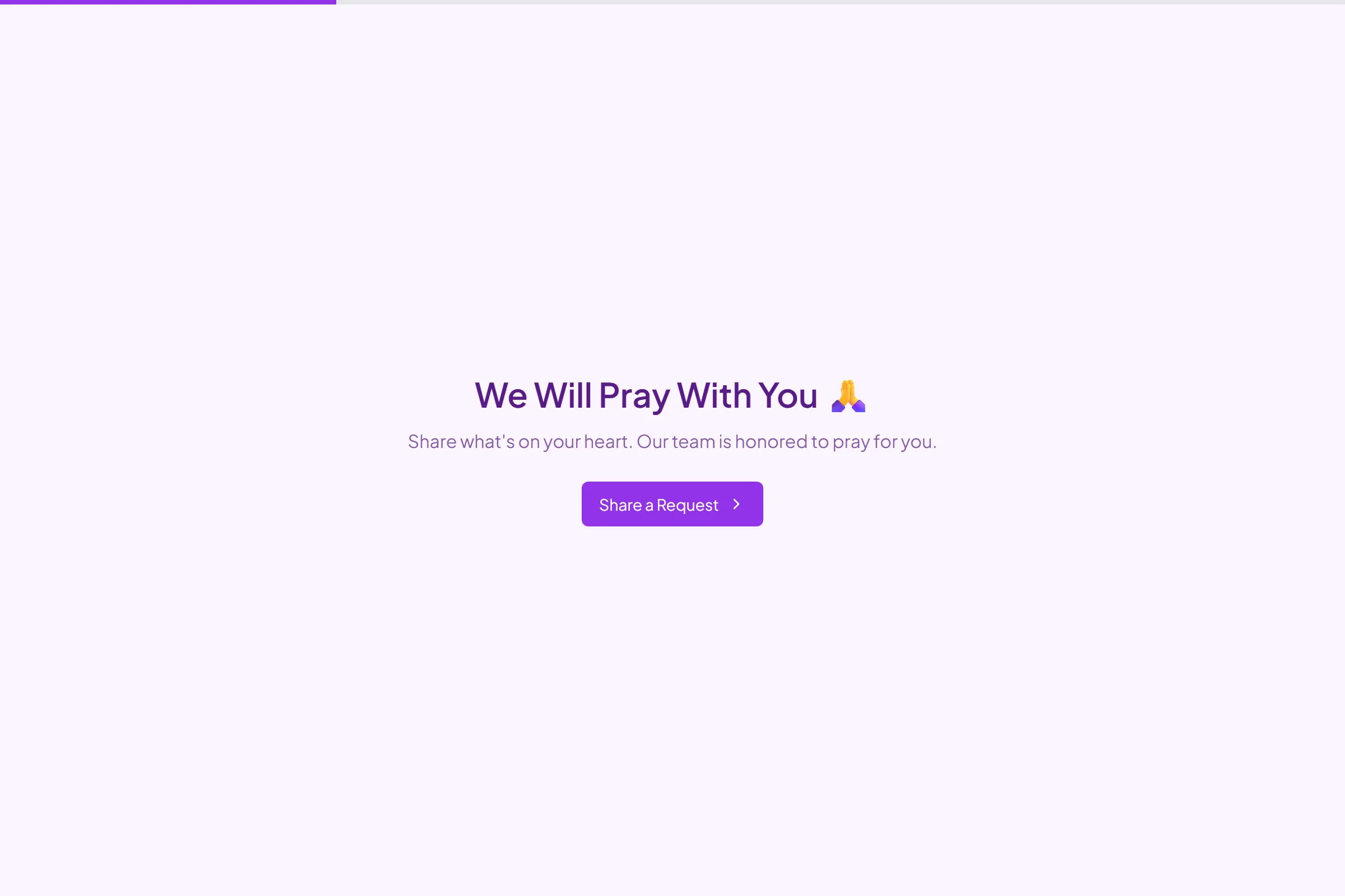 Prayer Request template preview