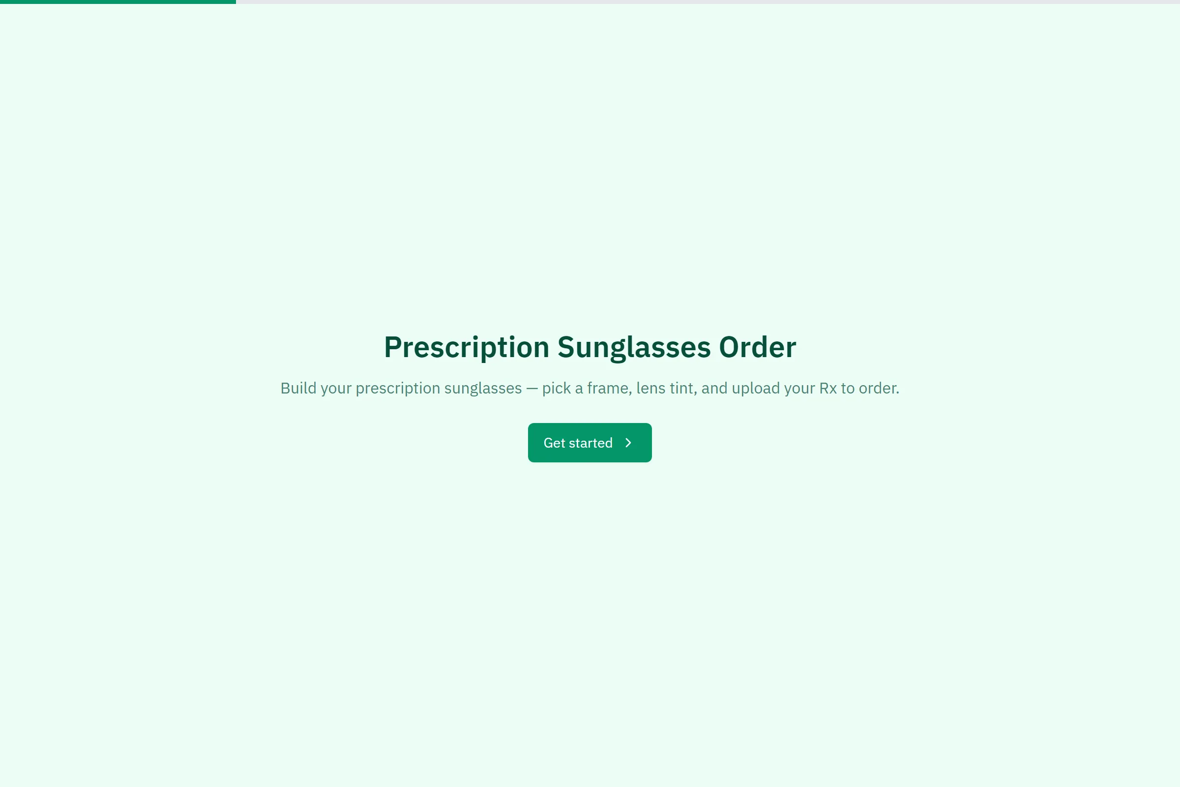 Prescription Sunglasses Order template preview