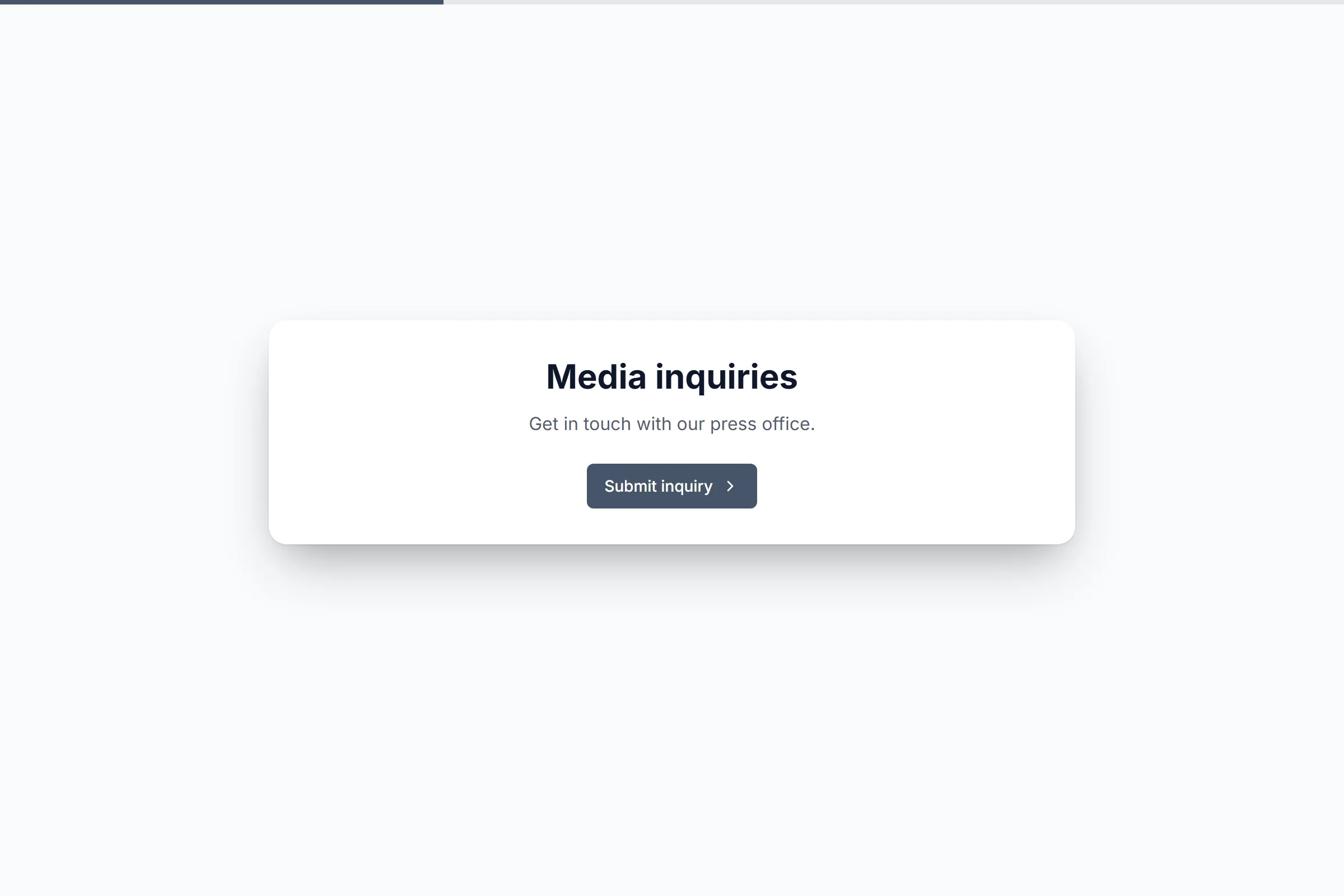 Press & Media Inquiry template preview