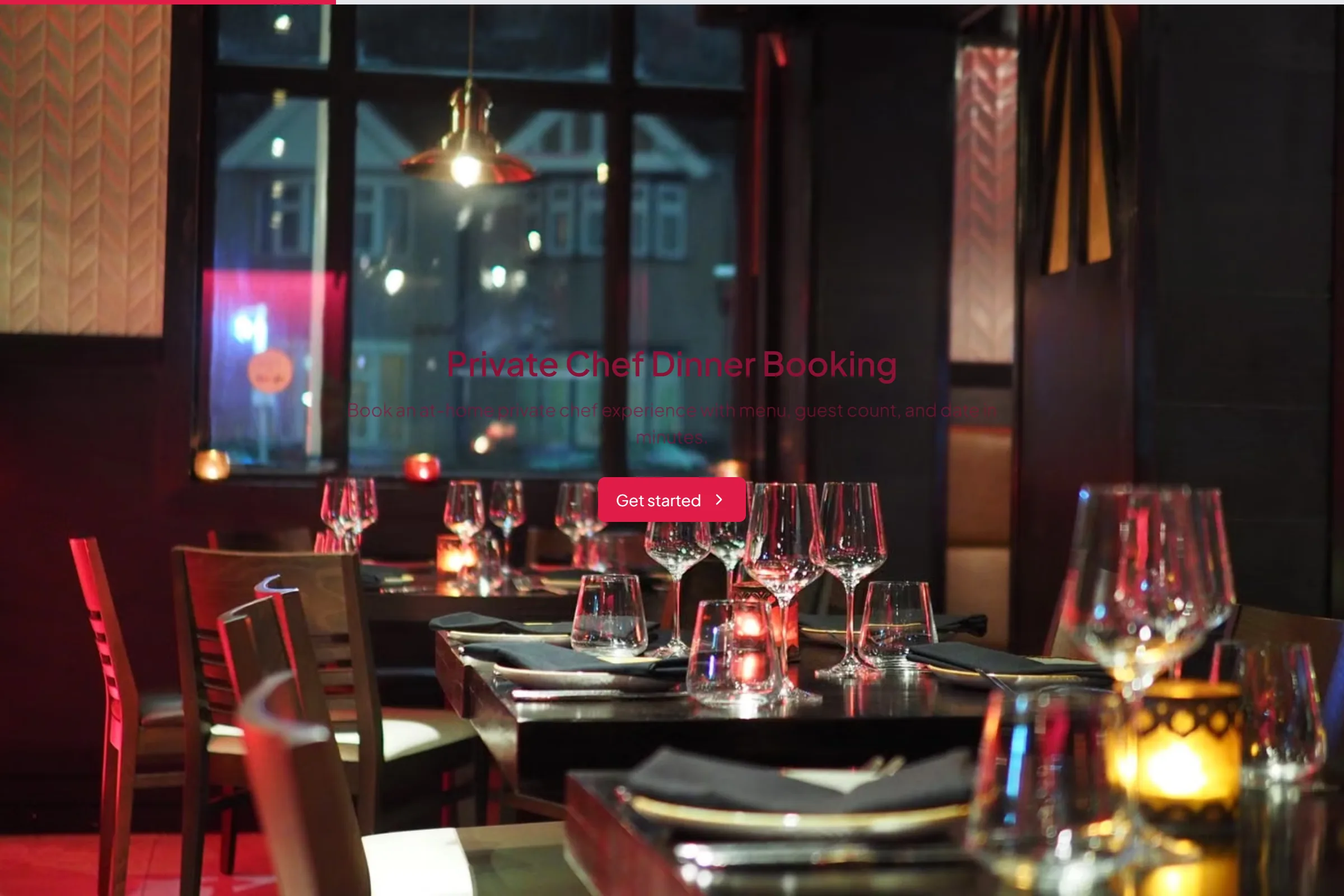Private Chef Dinner Booking preview
