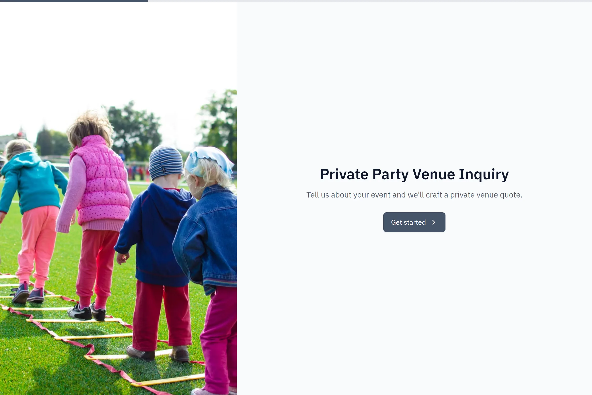 Private Party Venue Inquiry template preview