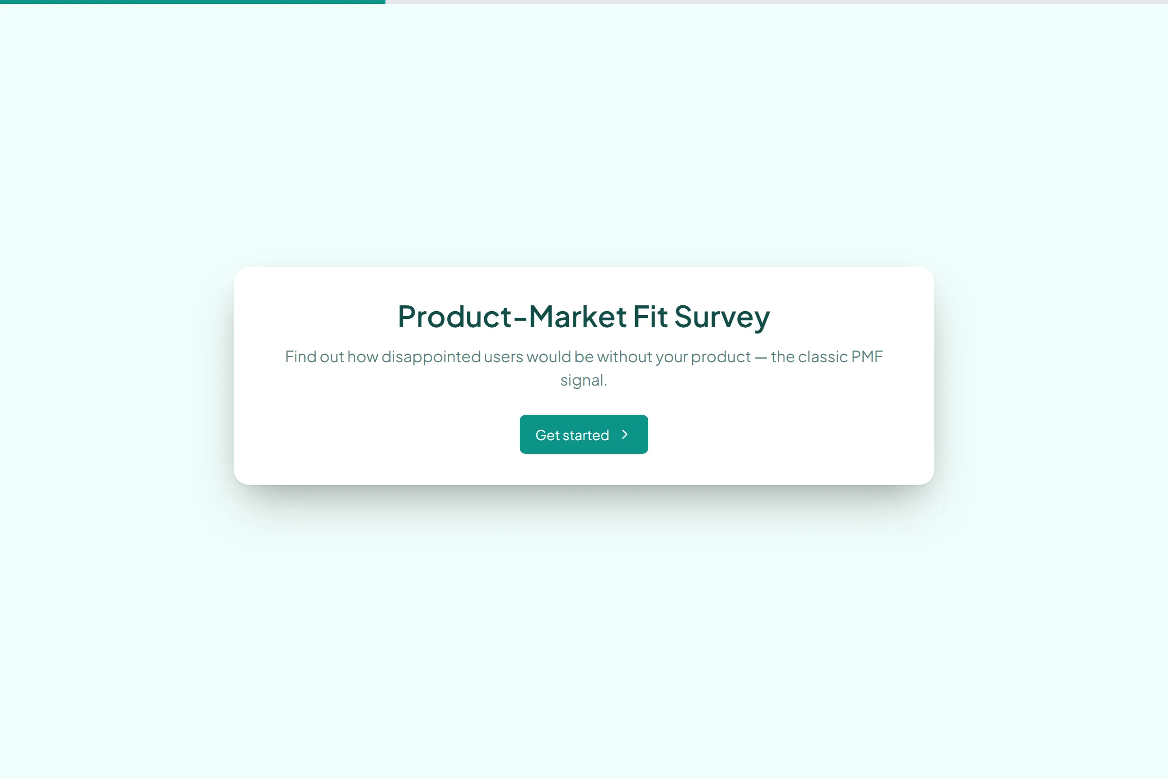 Product-Market Fit Survey preview