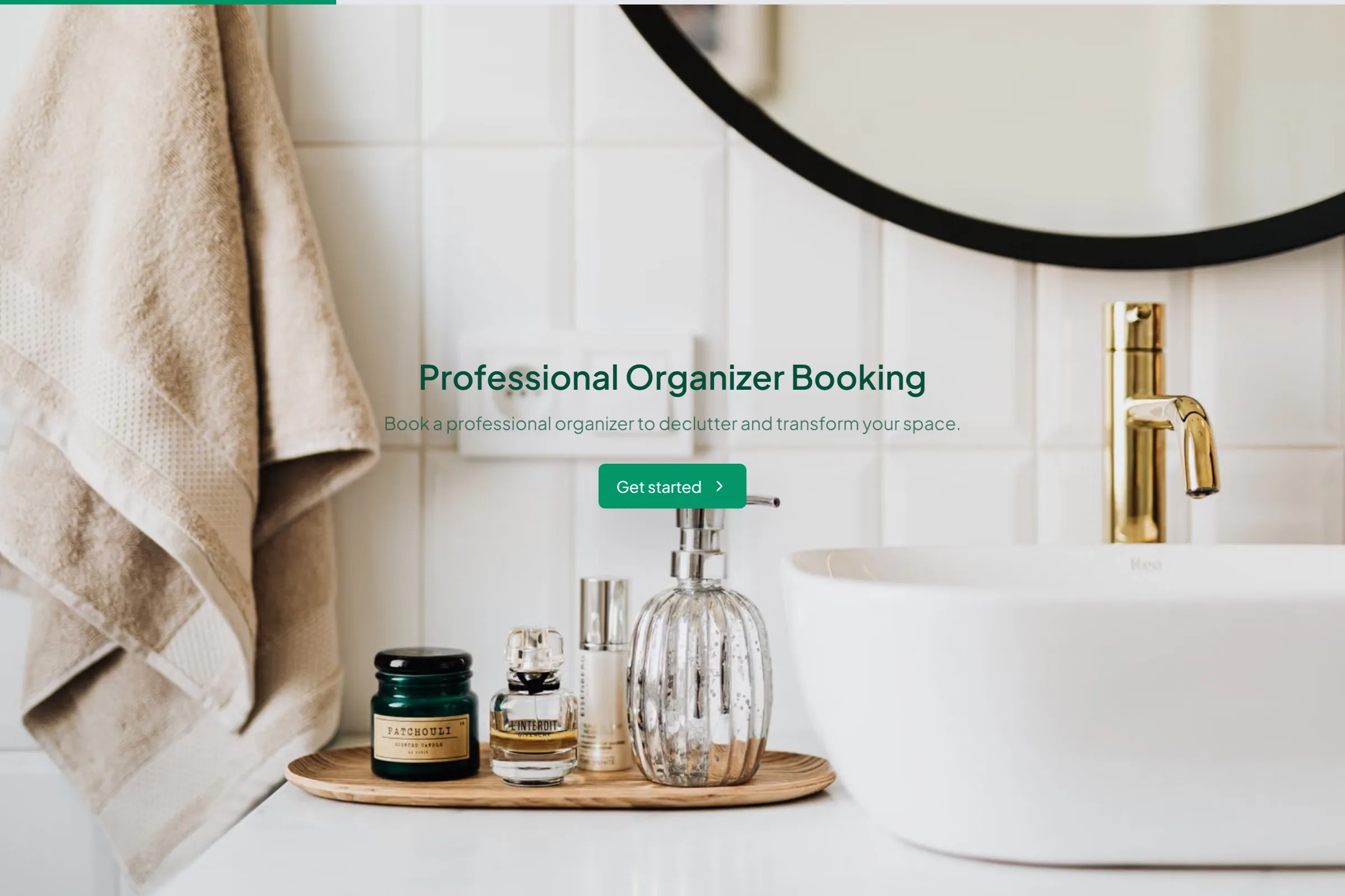 Professional Organizer Booking template preview