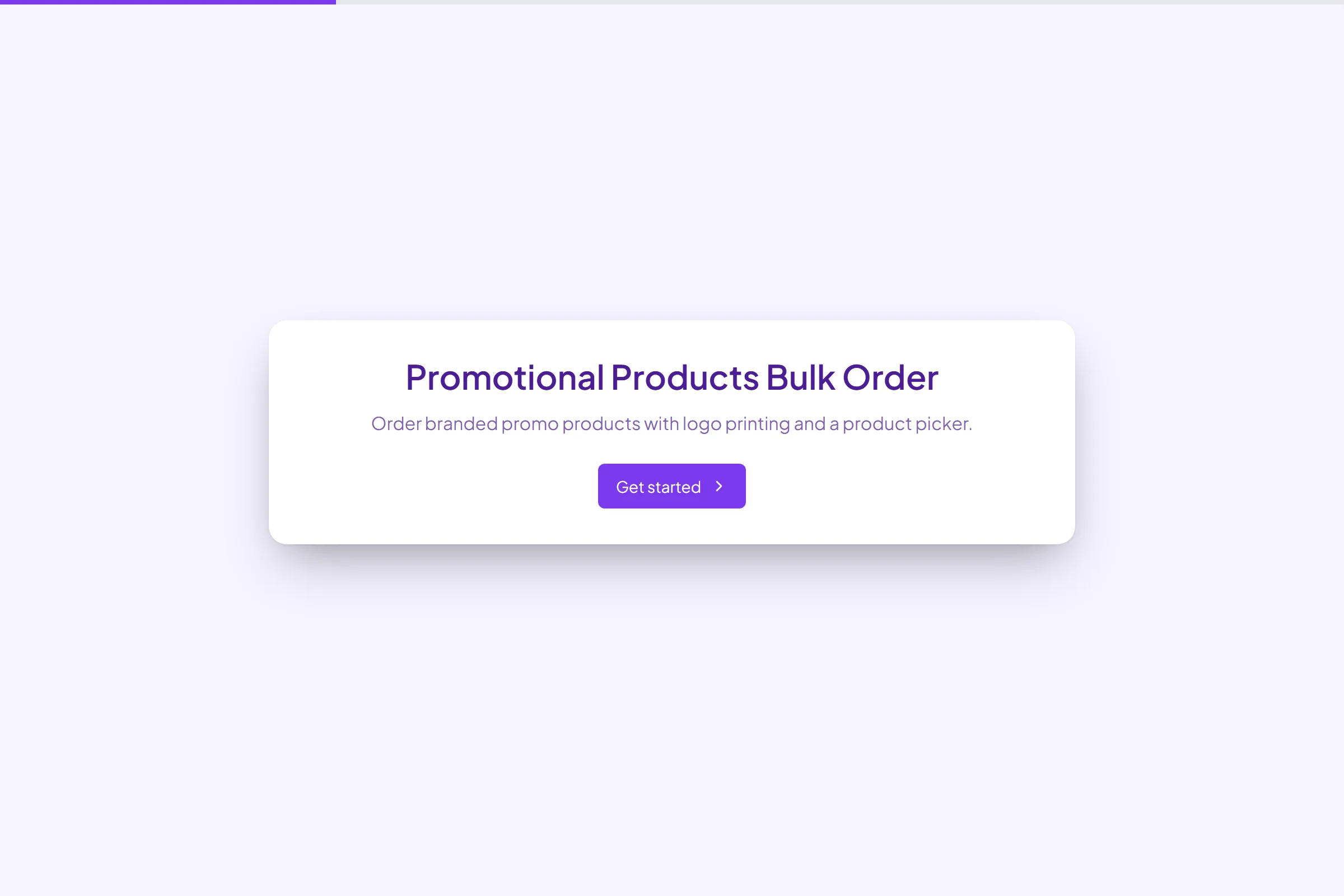 Promotional Products Bulk Order template preview