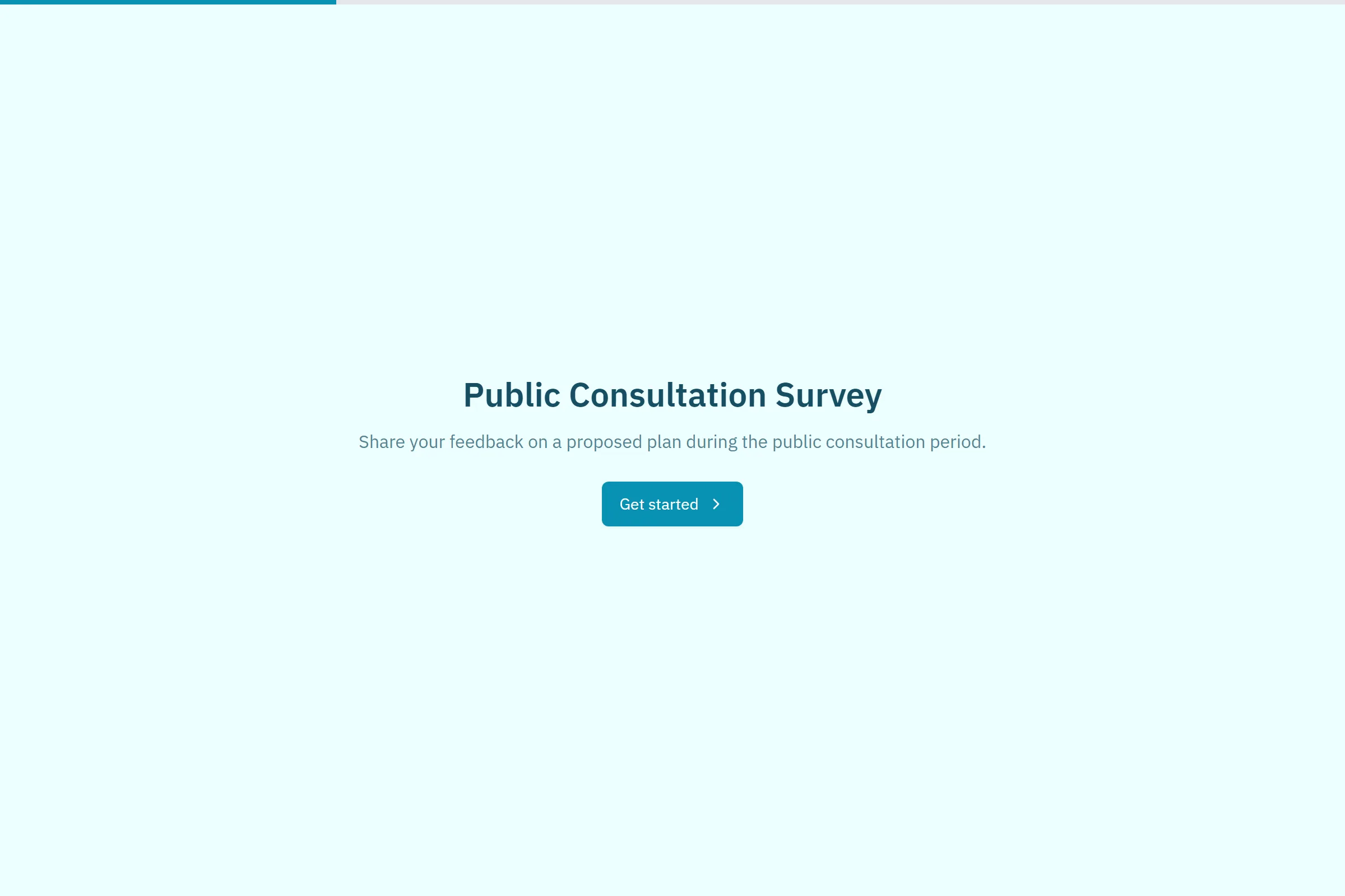 Public Consultation Survey template preview