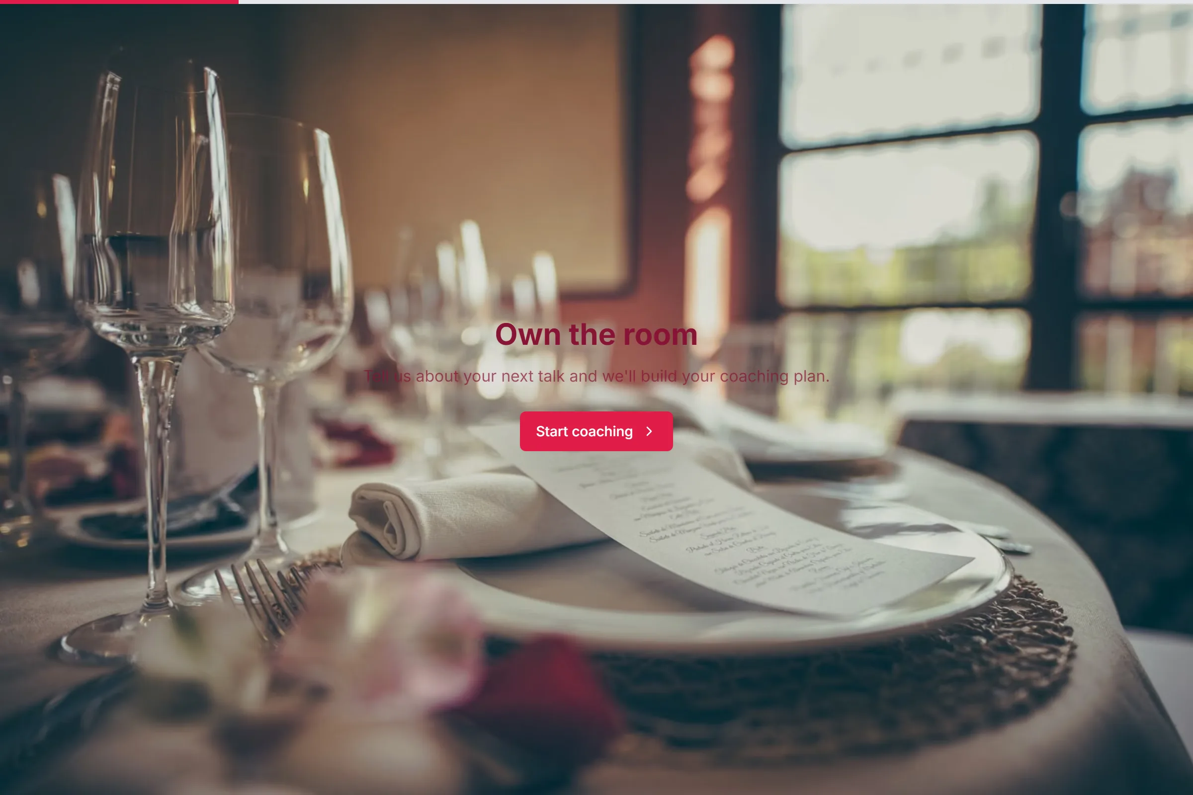 Public Speaking Coaching template preview