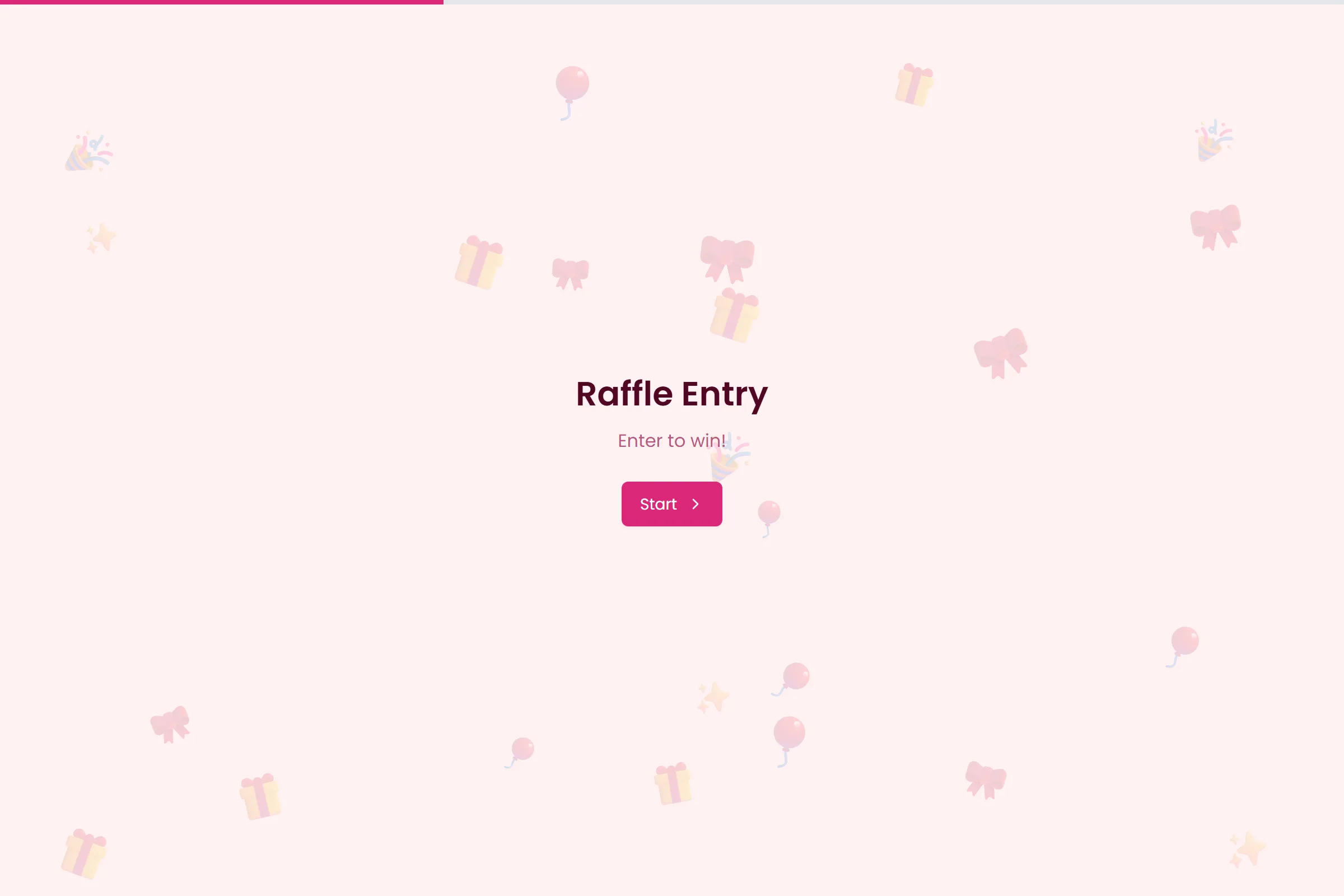 Raffle Entry template preview