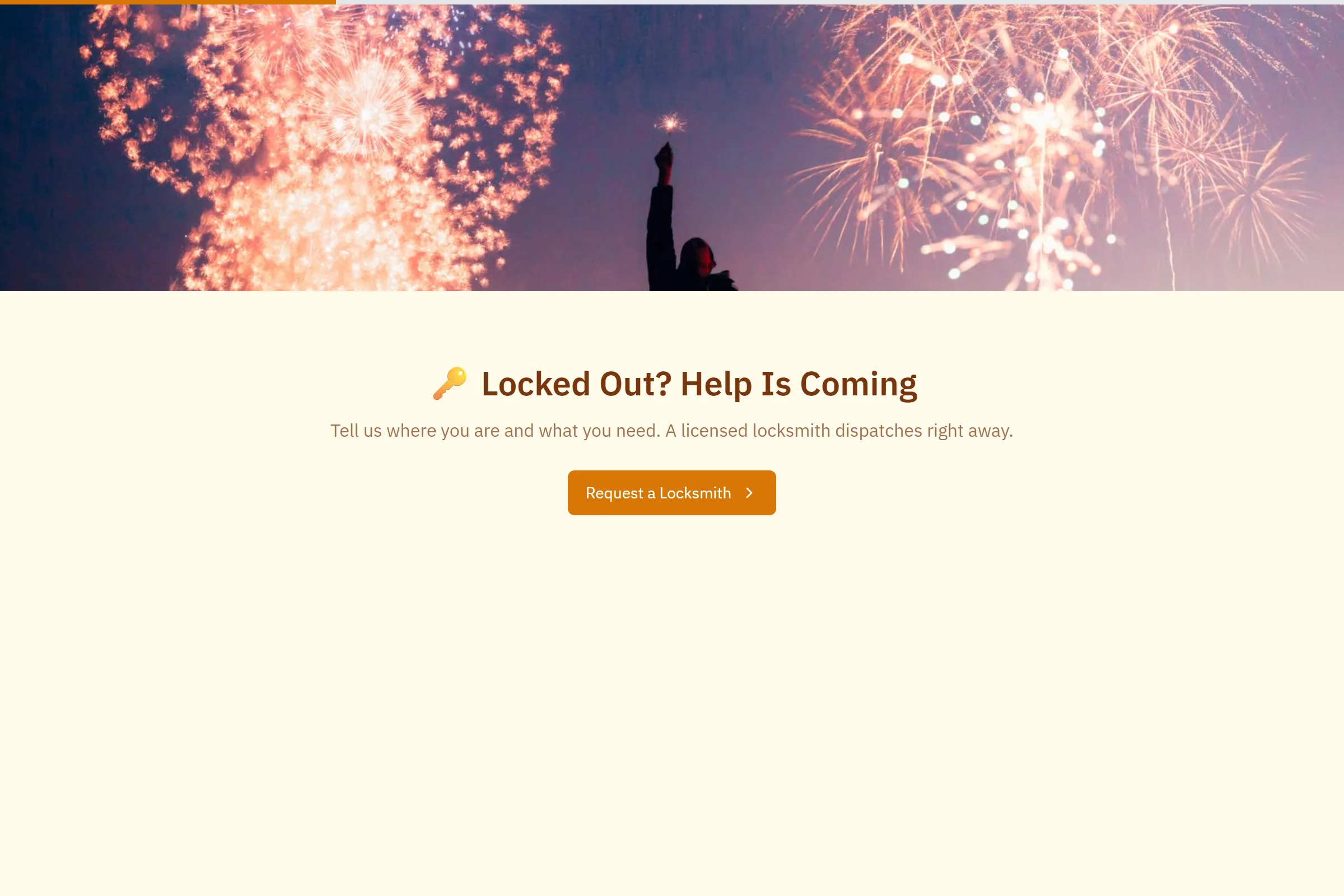 RapidKey Locksmith Request template preview