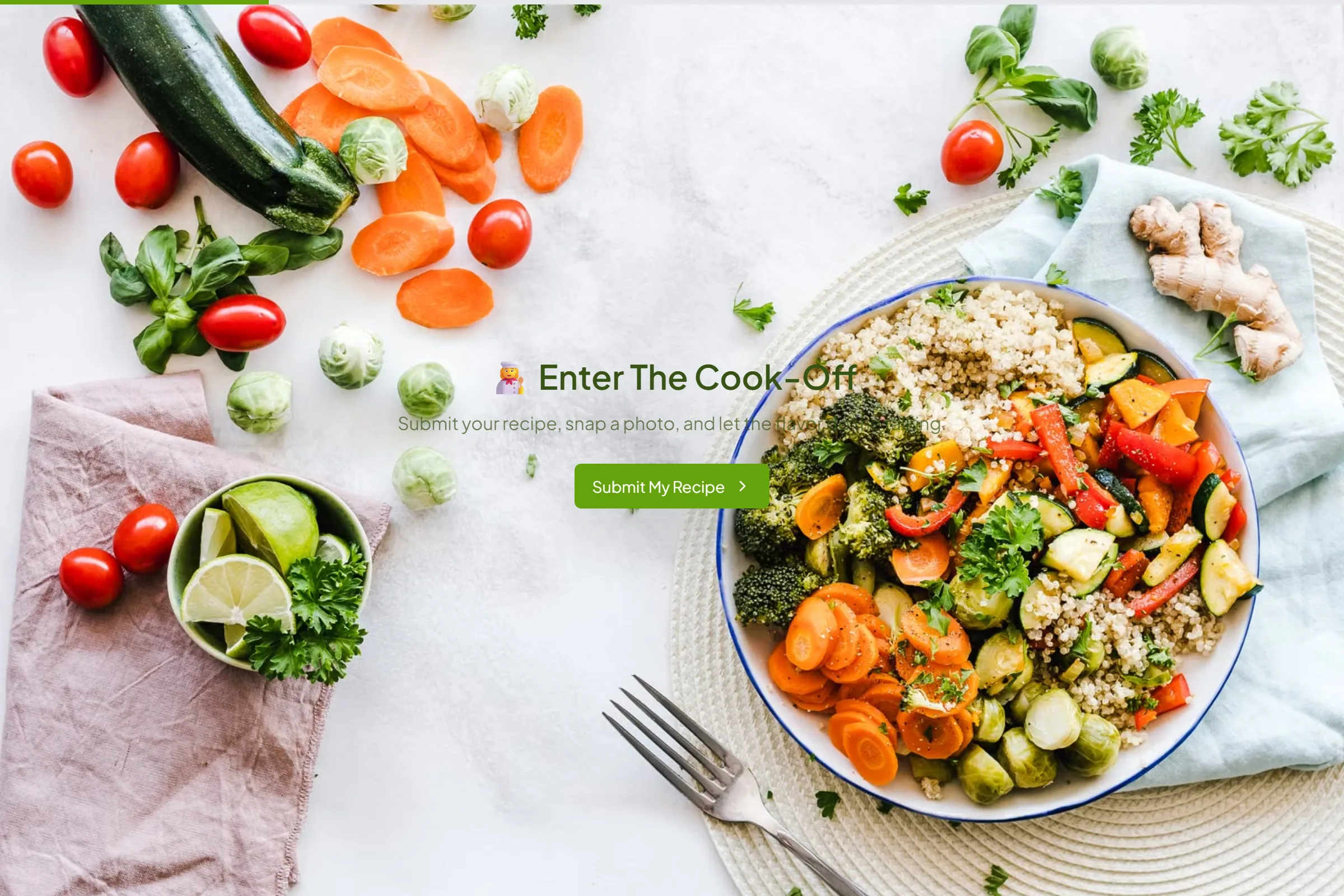 Recipe Contest Entry template preview