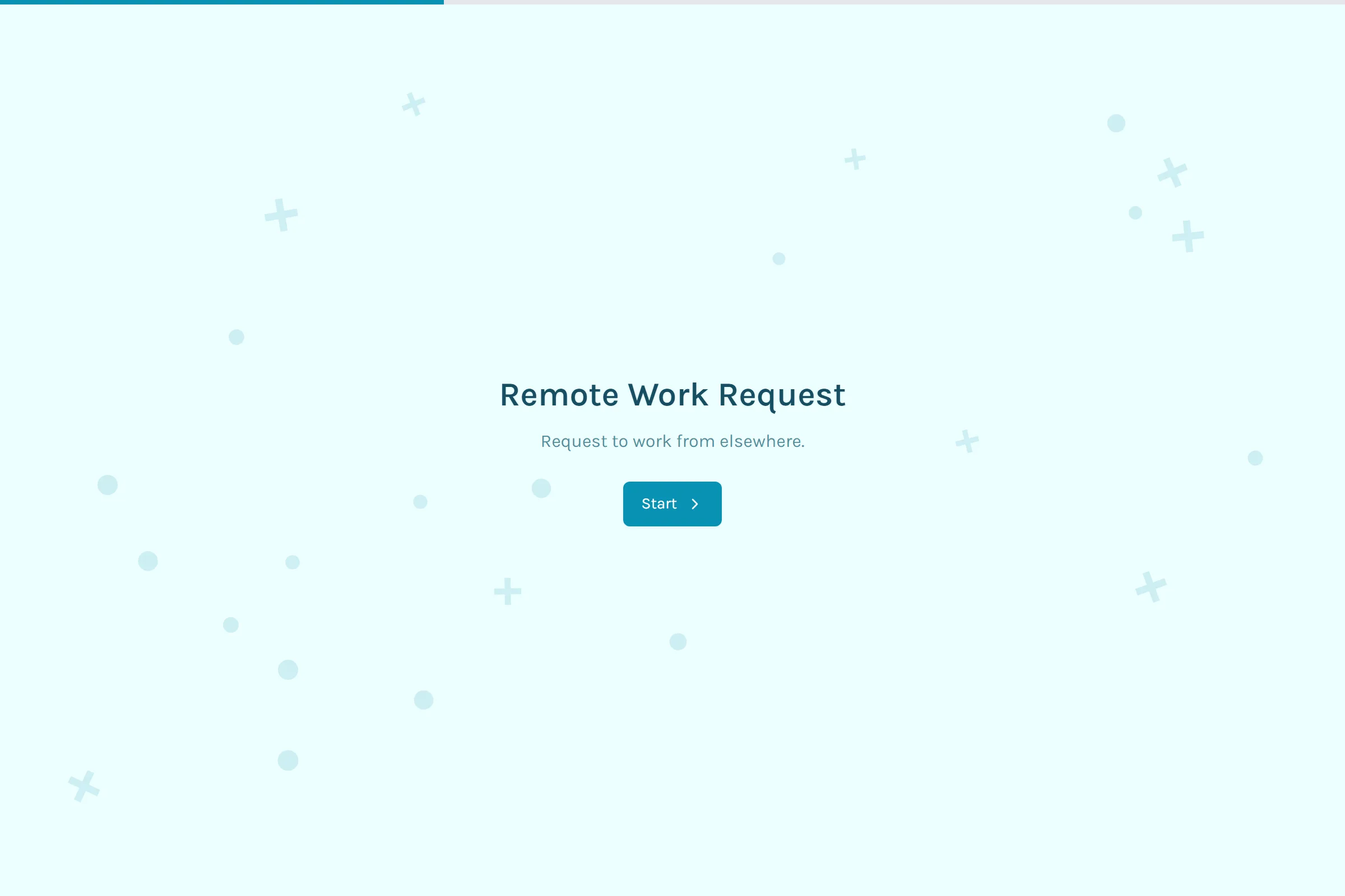 Remote Work Request template preview