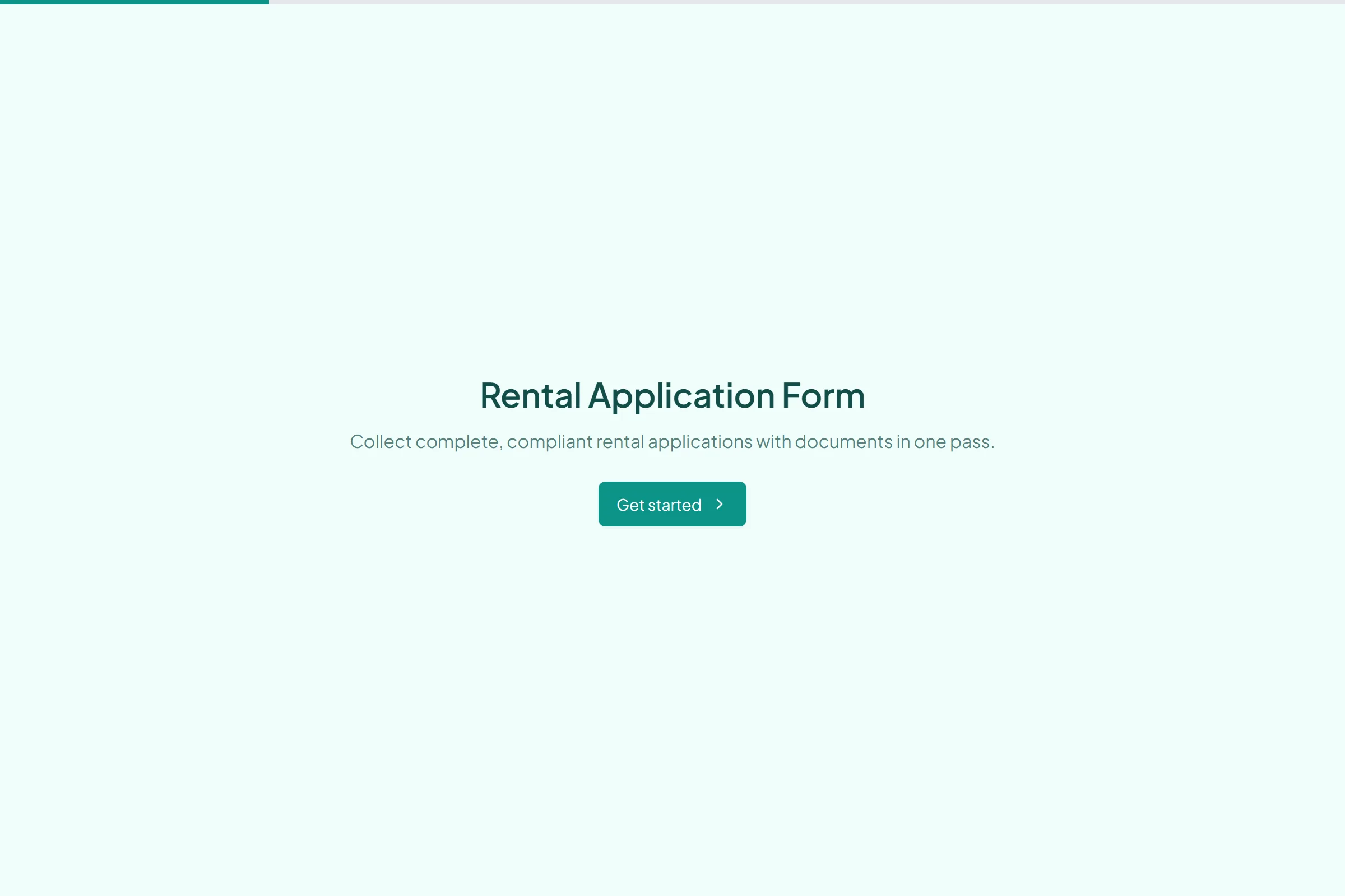 Rental Application Form template preview