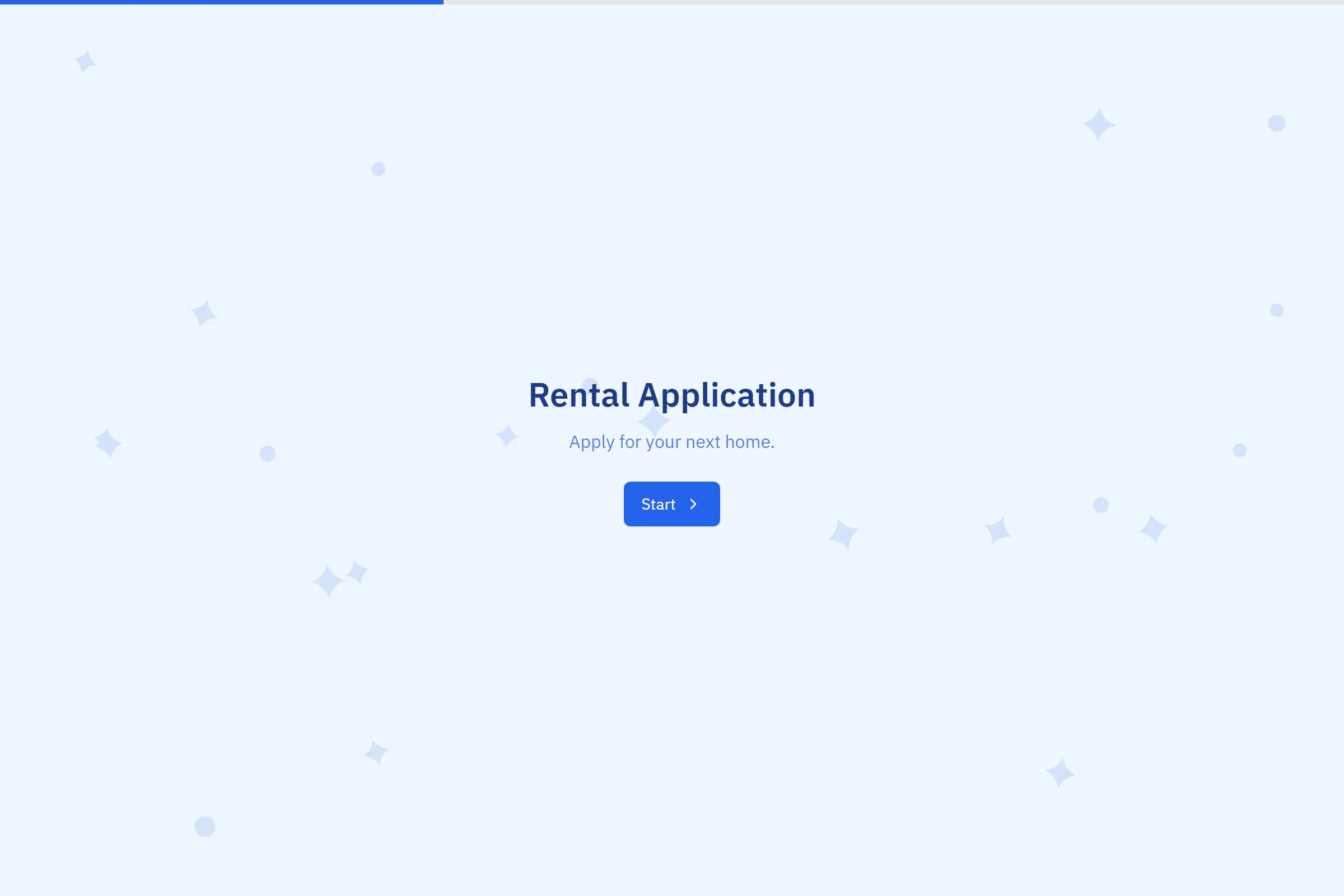 Rental Application template preview