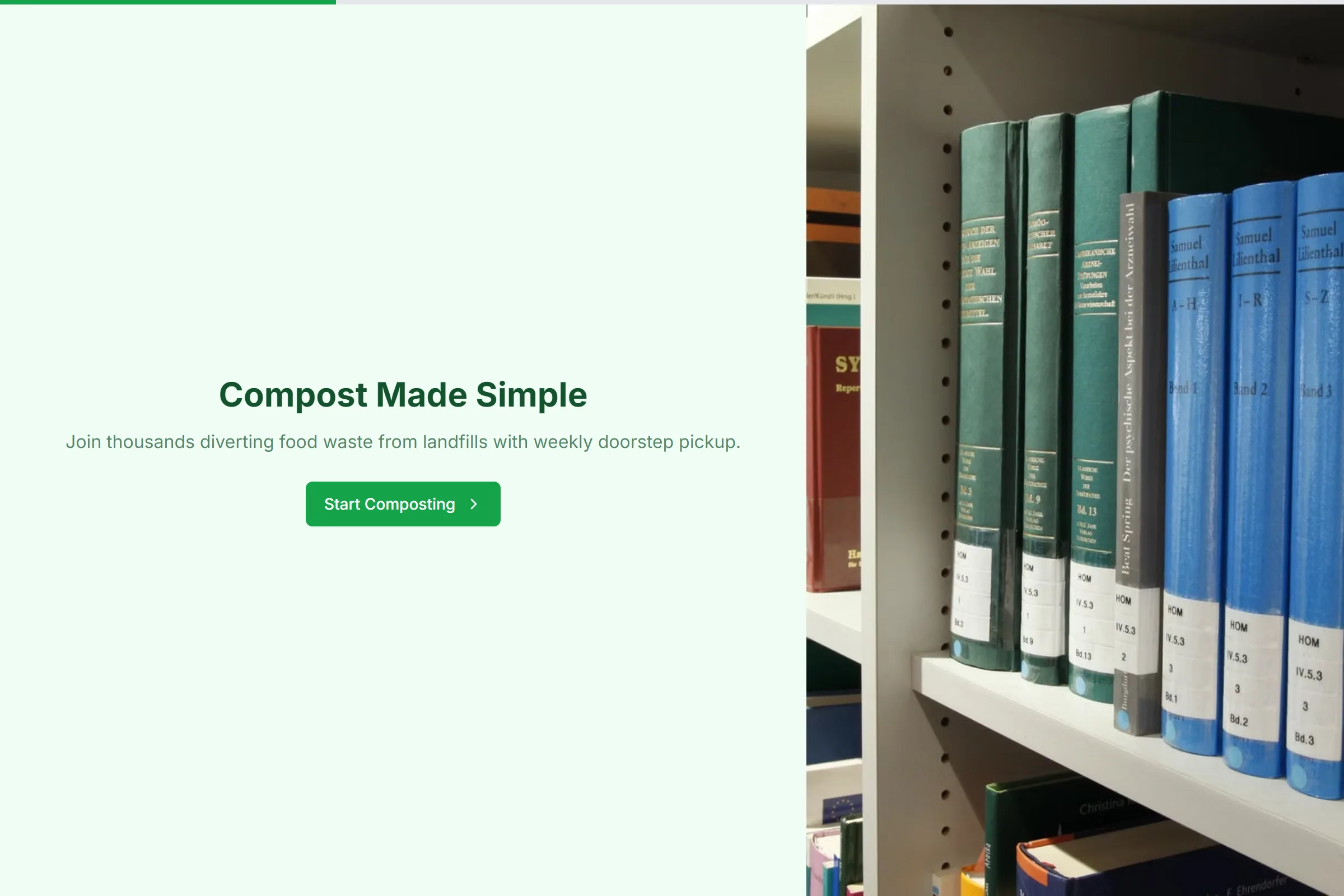 Curbside Compost Pickup Signup template preview