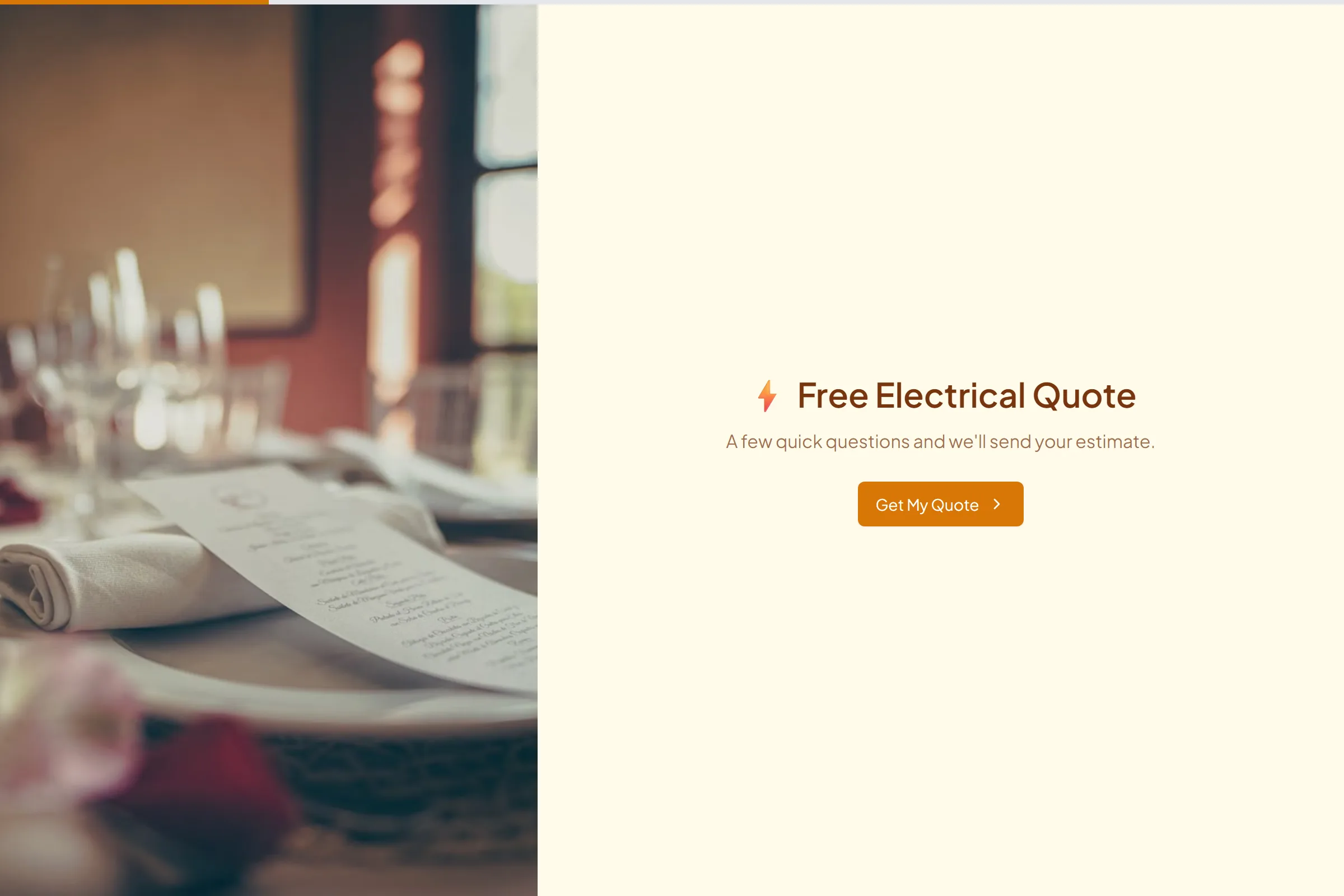 Residential Electrician Quote template preview