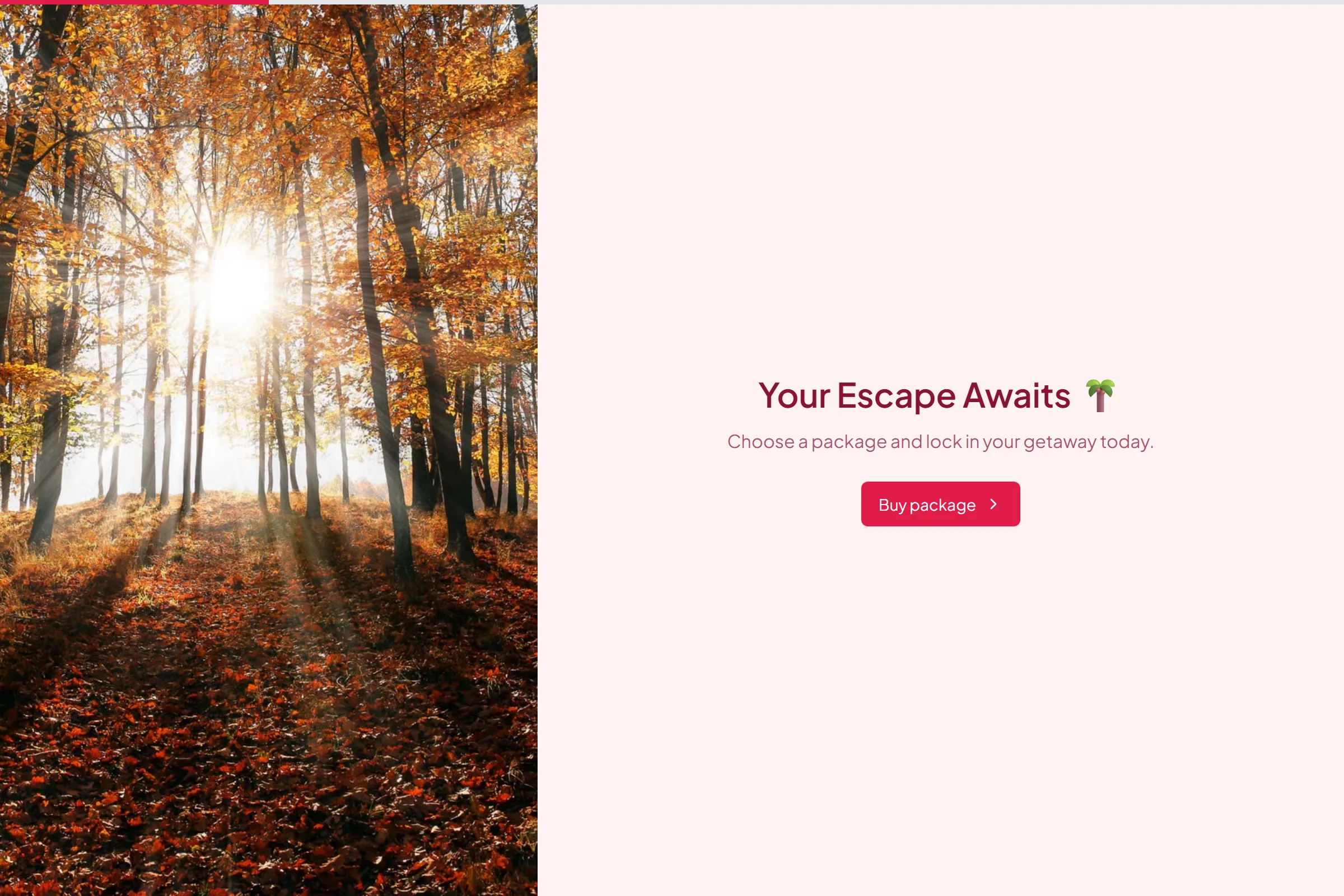 Resort Package Purchase template preview