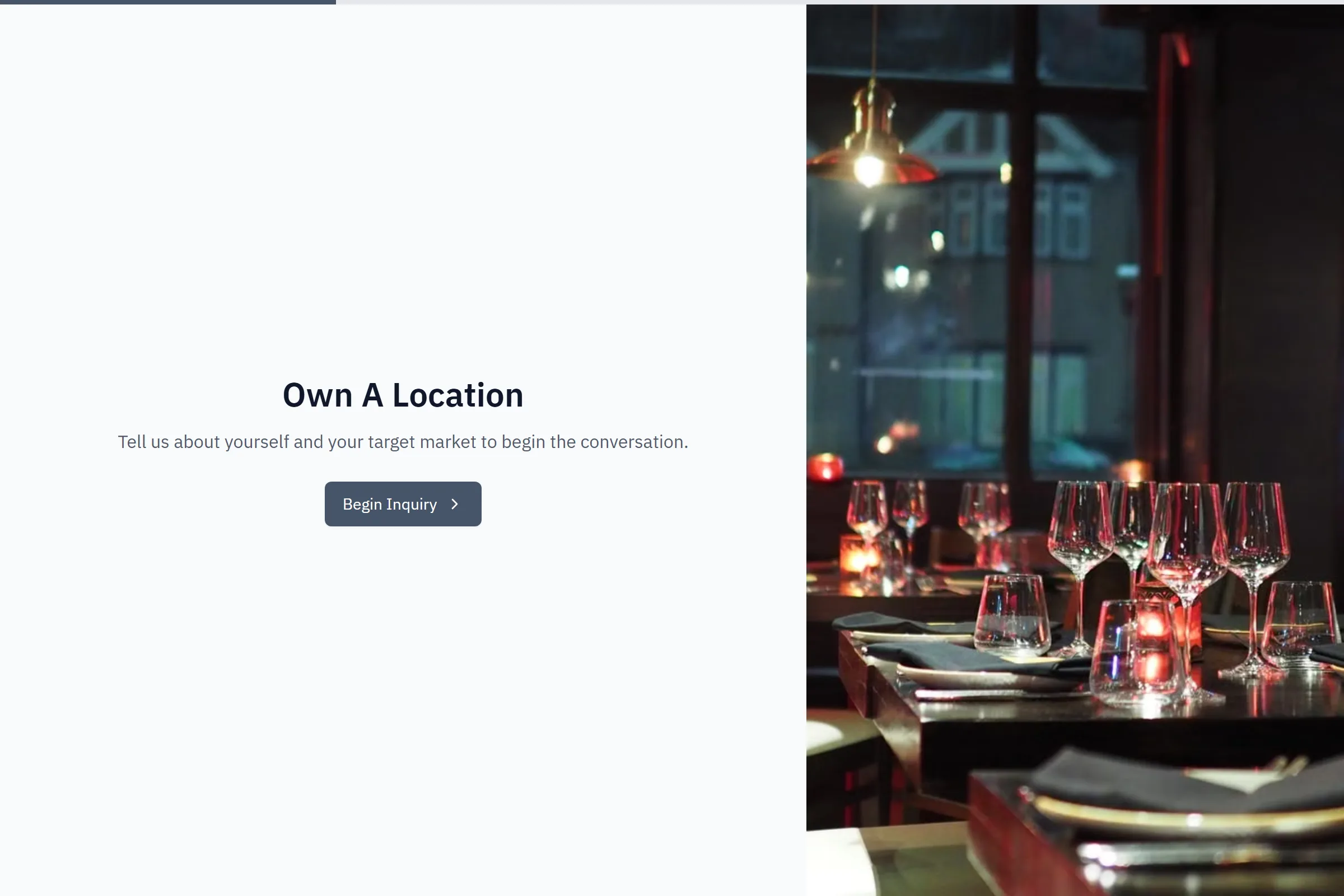 Restaurant Franchise Inquiry template preview