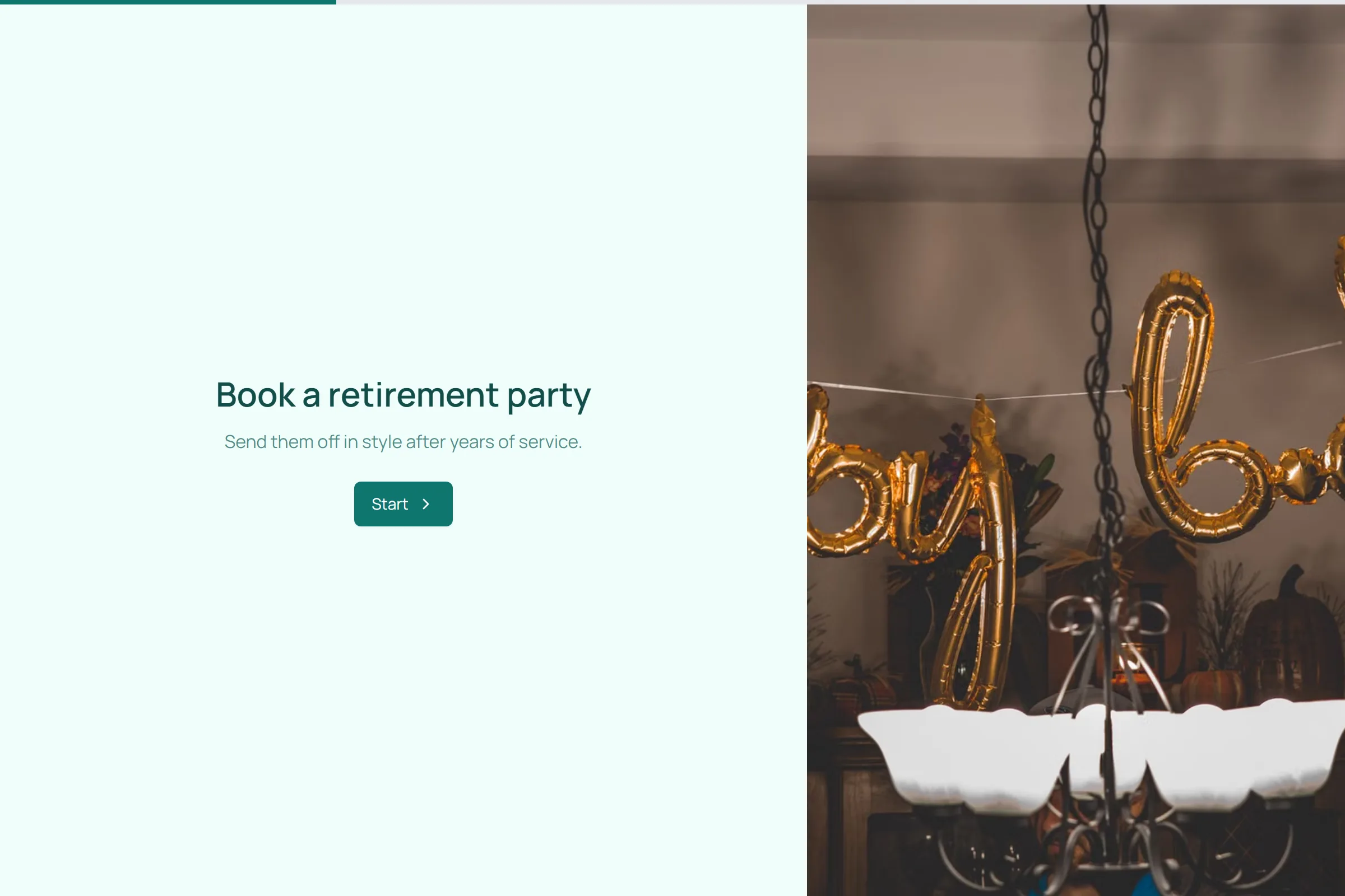 Retirement Party Booking template preview