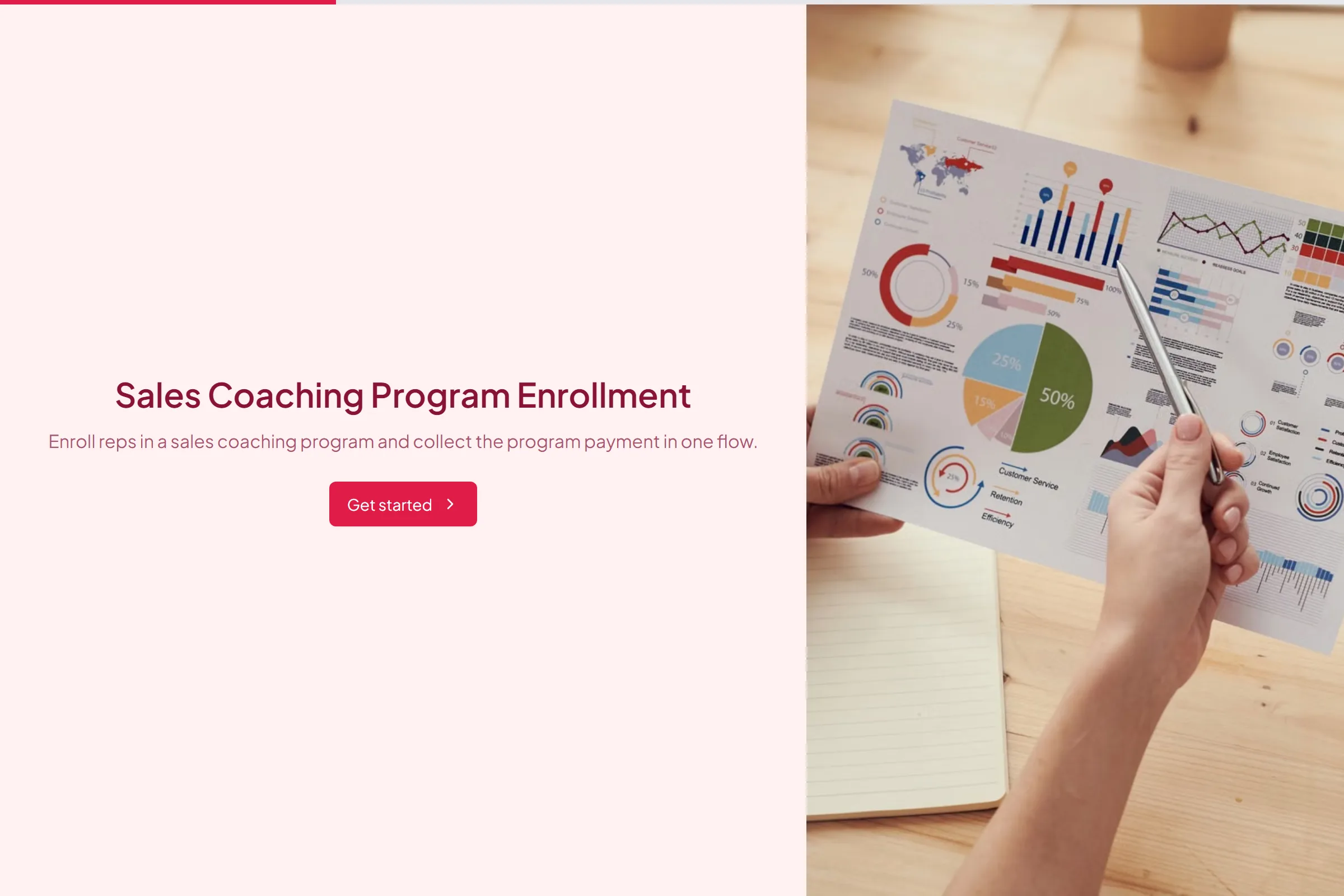 Sales Coaching Program Enrollment template preview