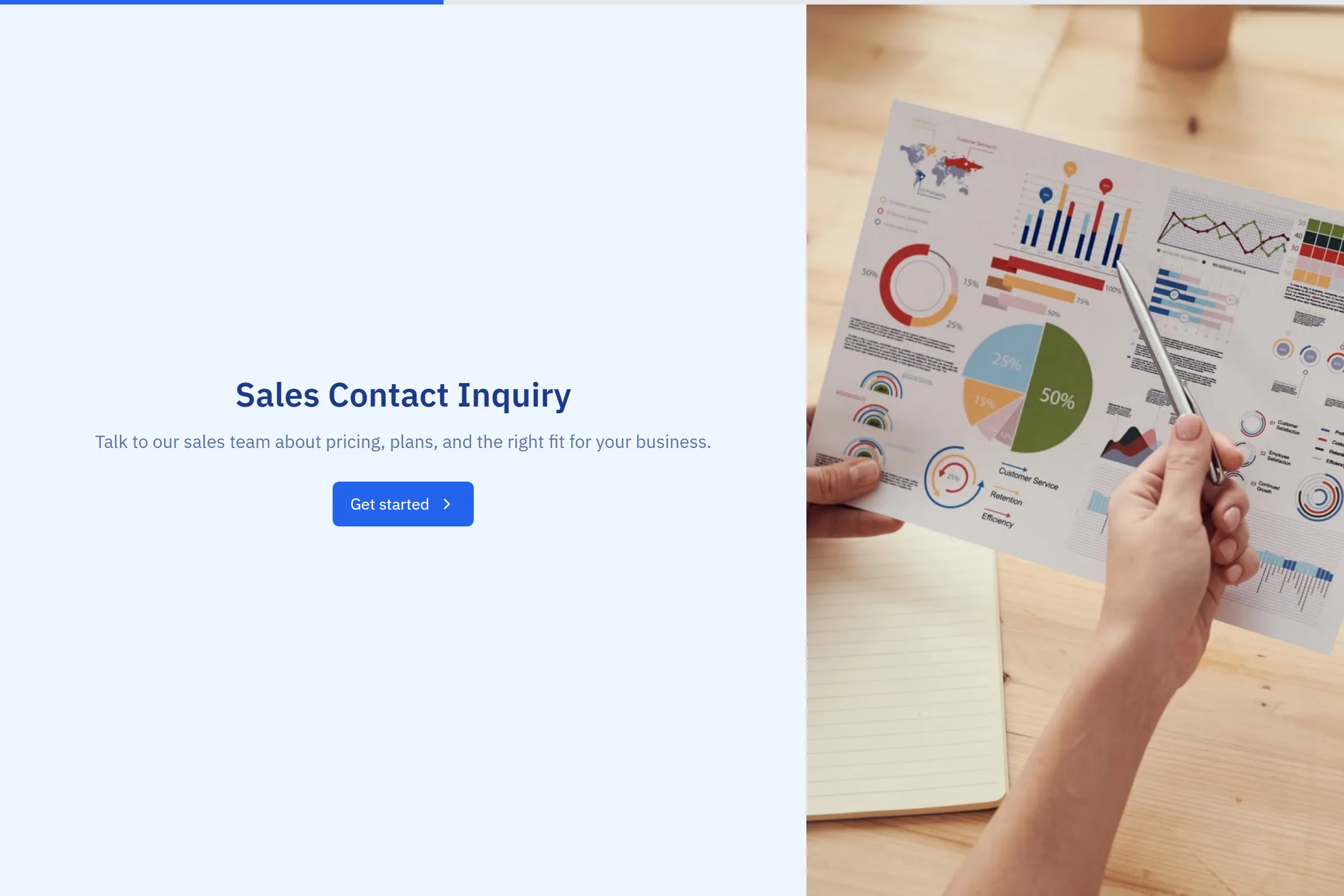 Sales Contact Inquiry preview
