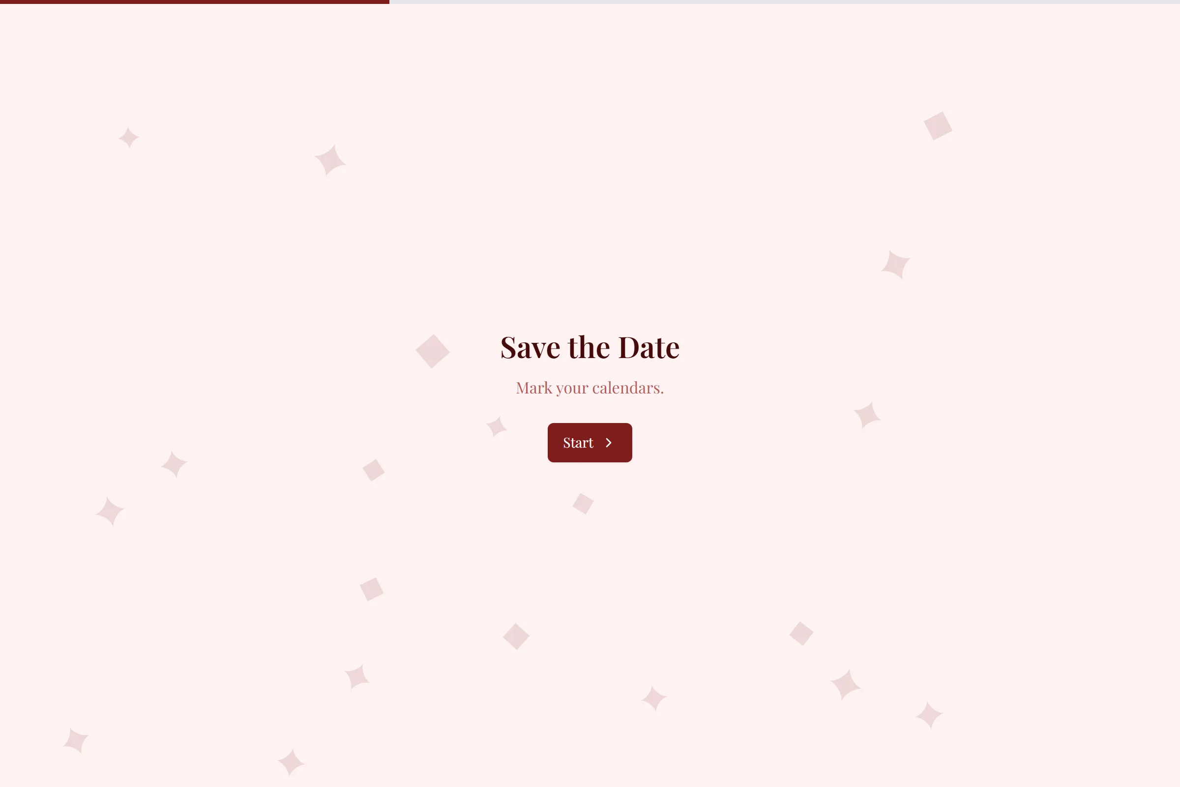 Save the Date template preview