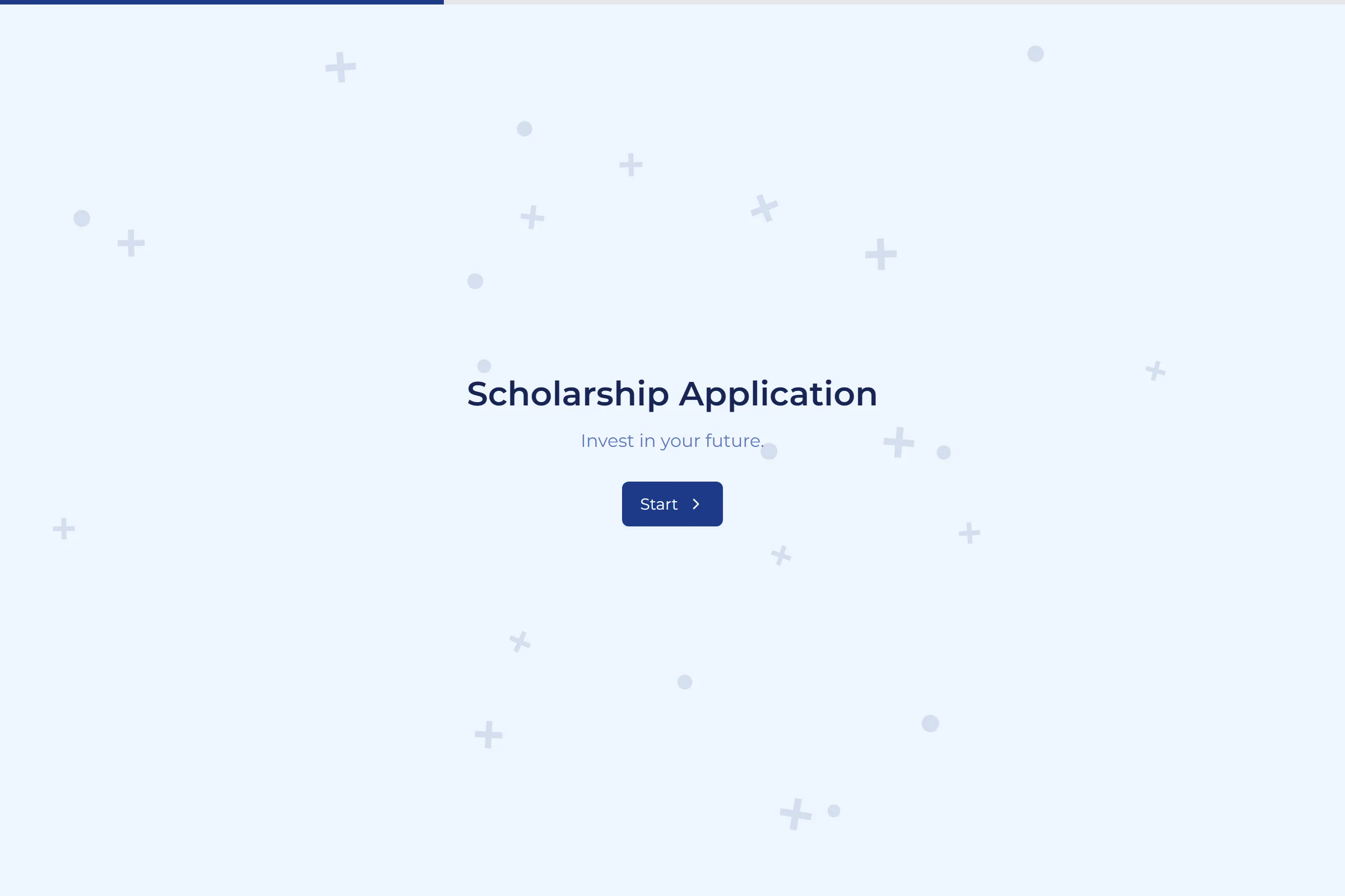 Scholarship Application template preview
