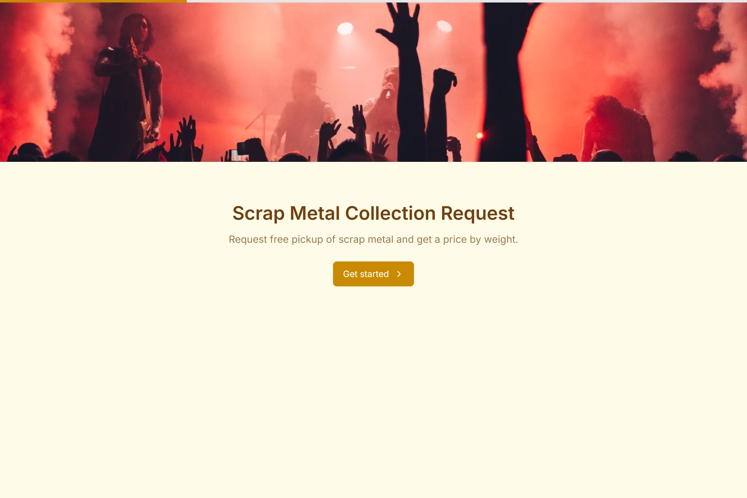 Scrap Metal Collection Request template preview