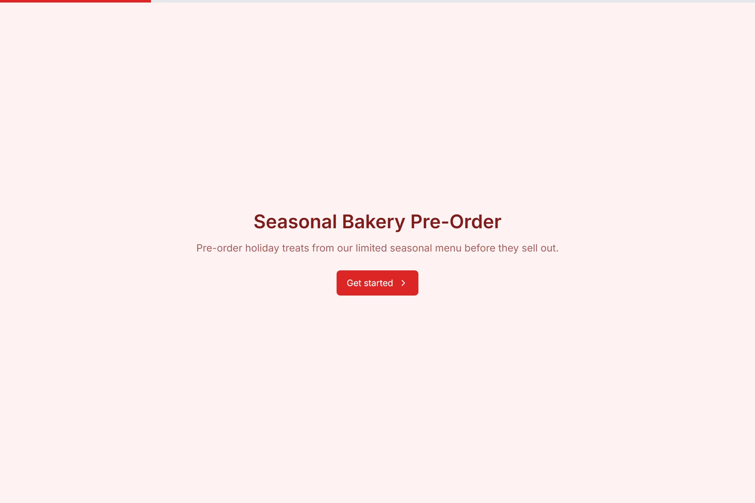 Seasonal Bakery Pre-Order template preview