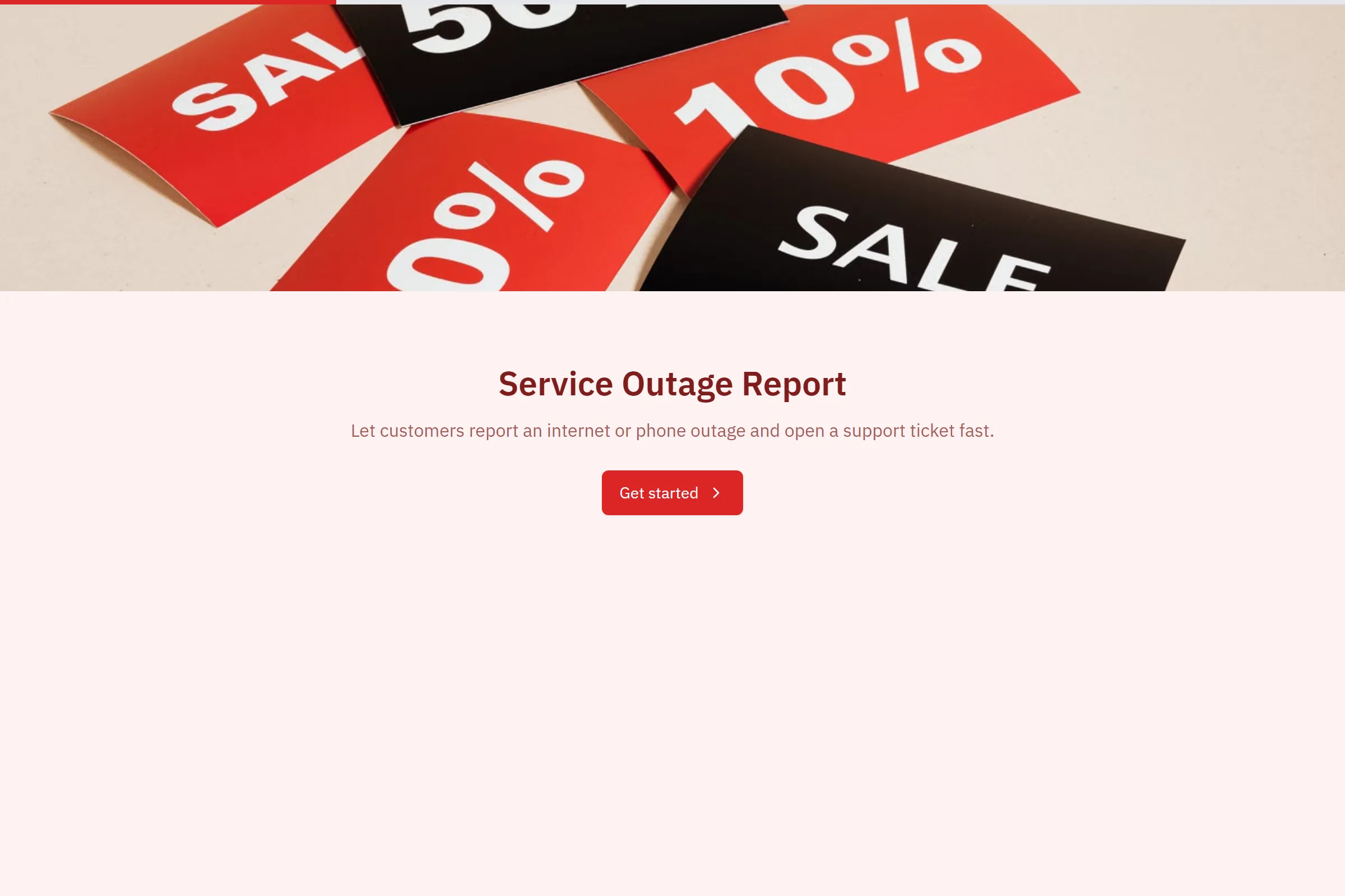 Service Outage Report template preview
