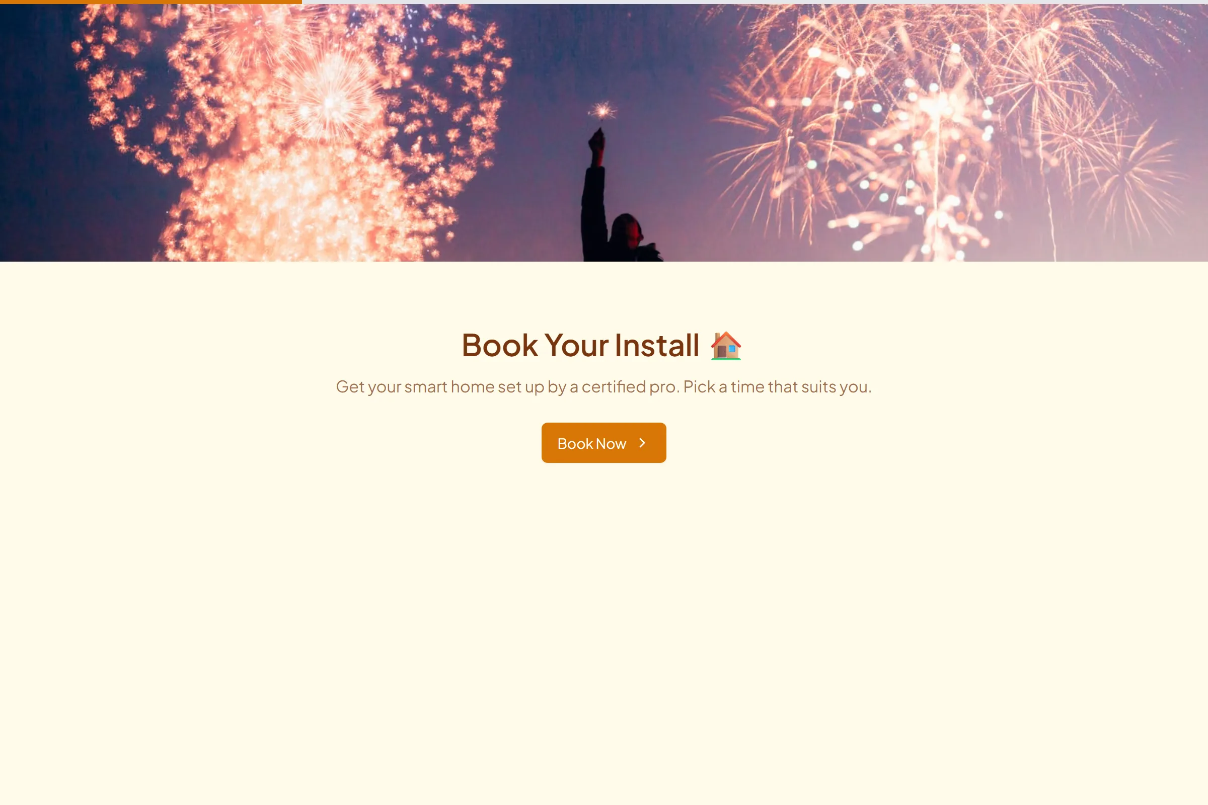 Smart Home Install Booking template preview
