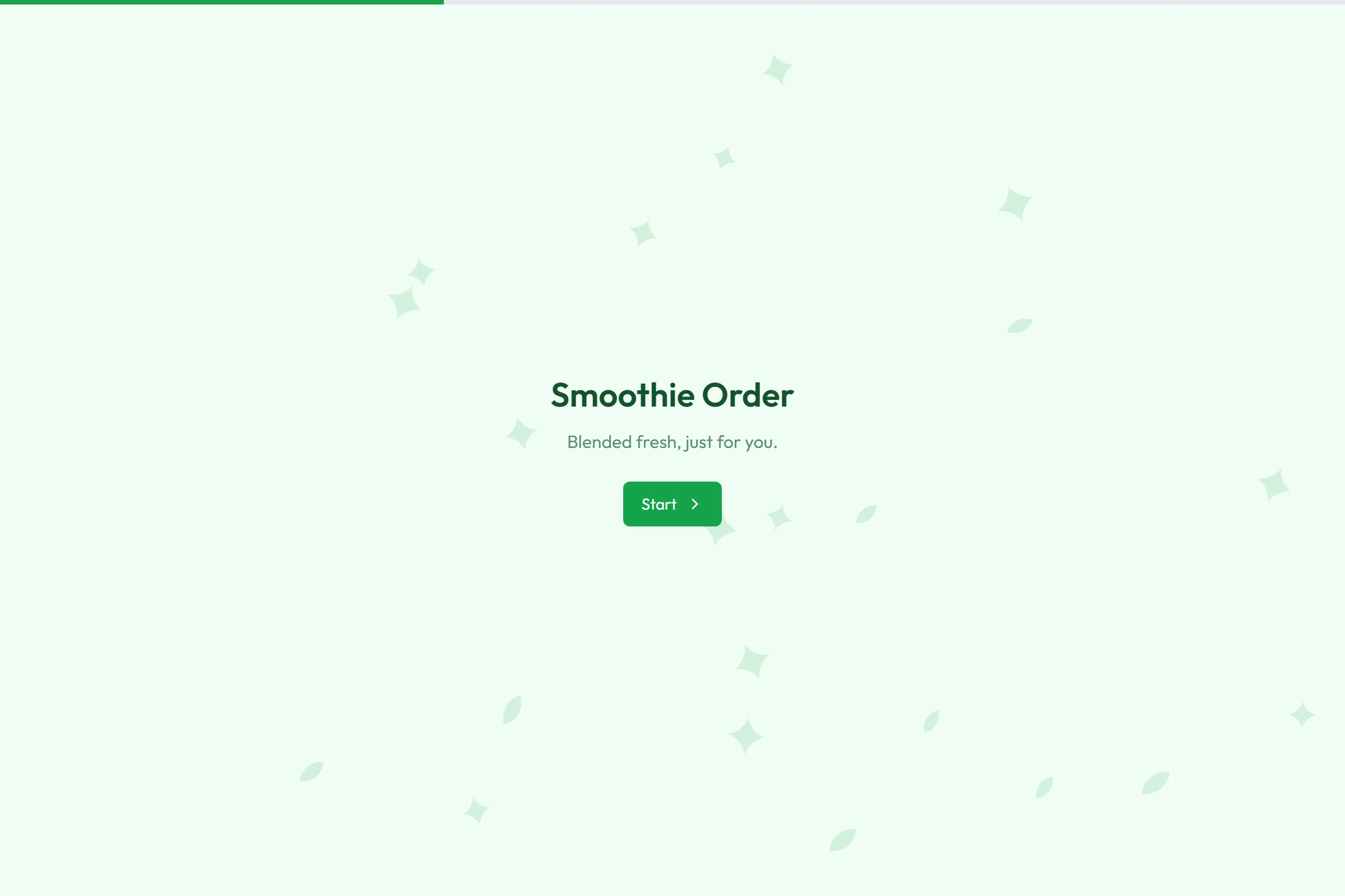 Smoothie Order template preview