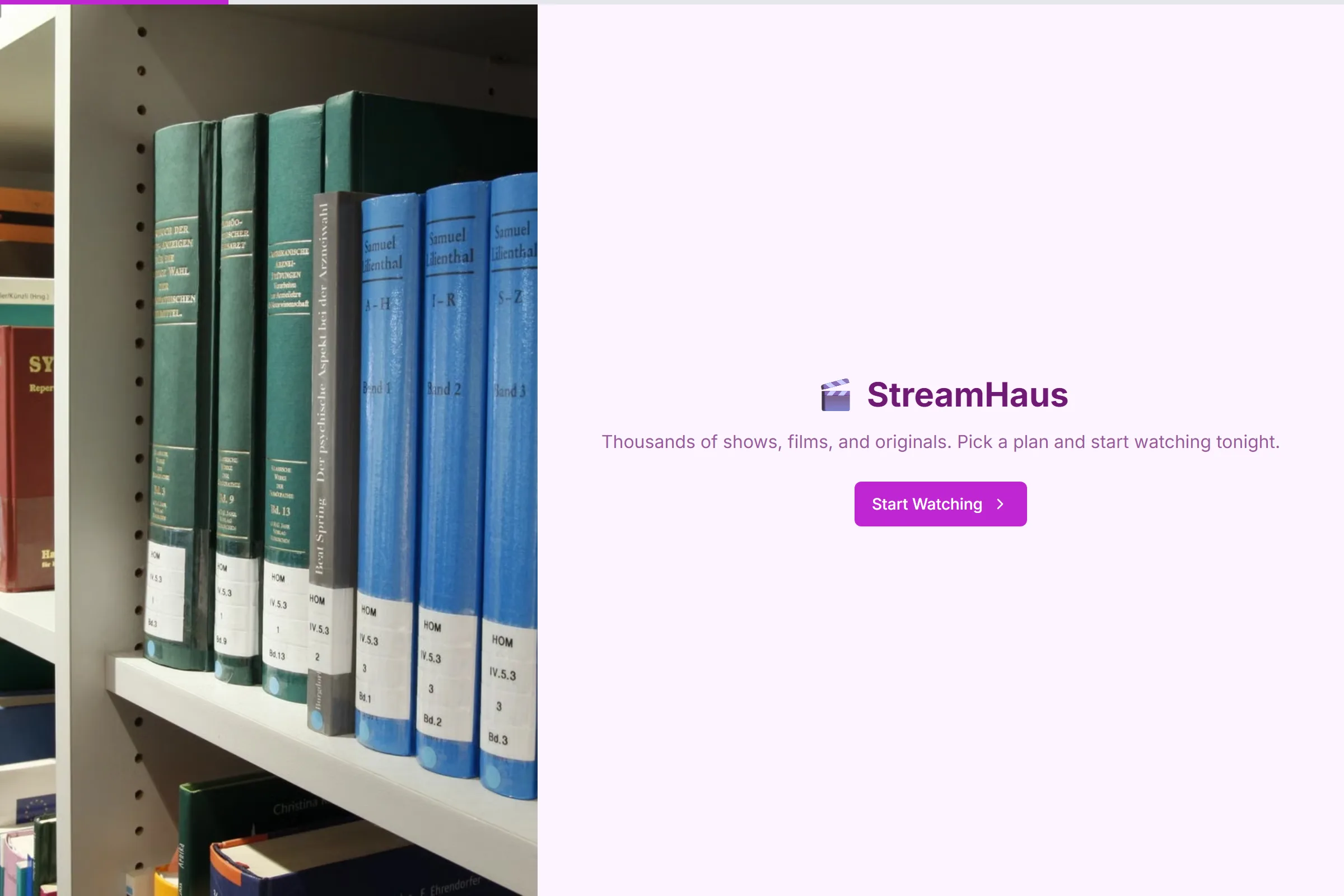 StreamHaus Content Membership template preview