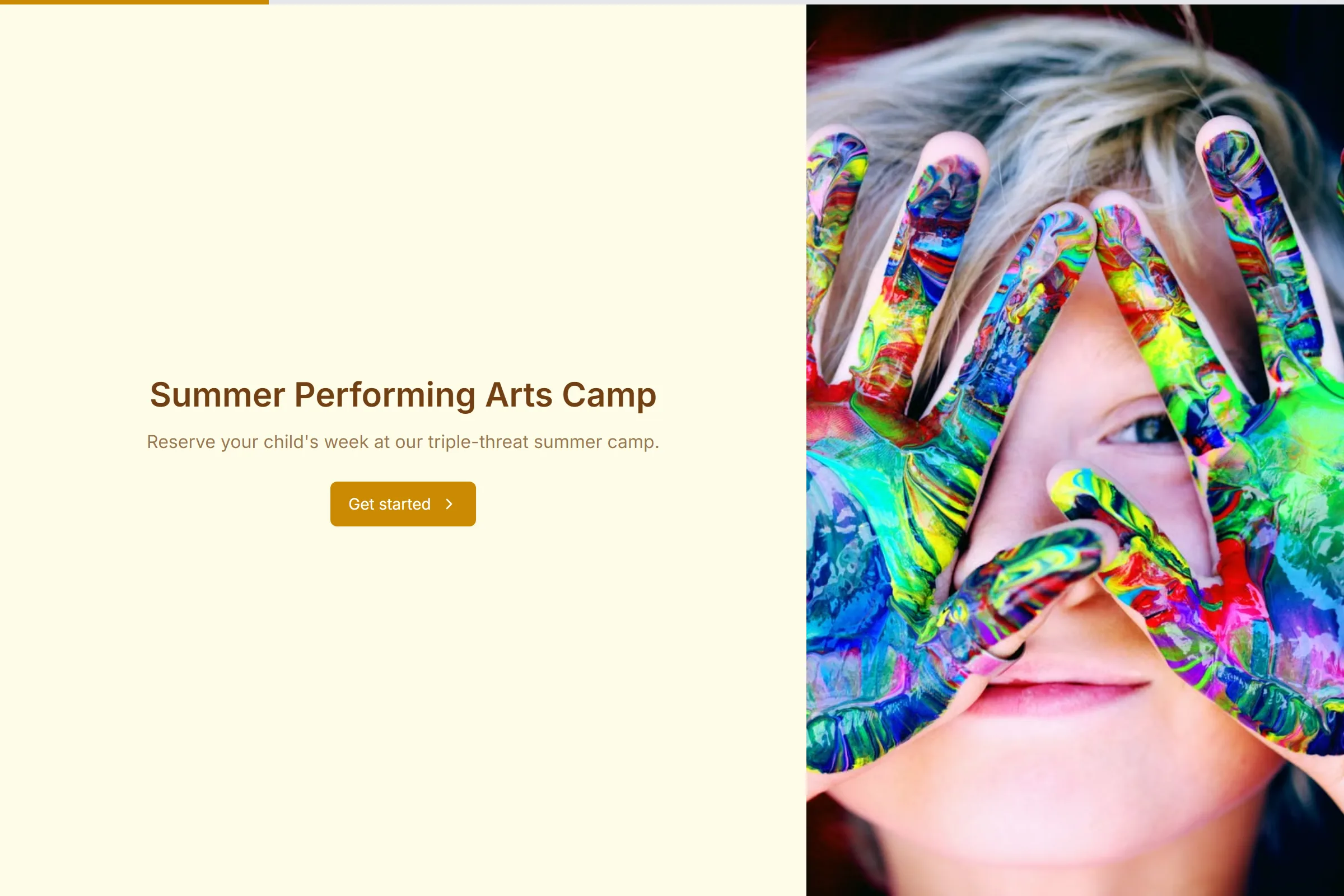 Summer Performing Arts Camp template preview