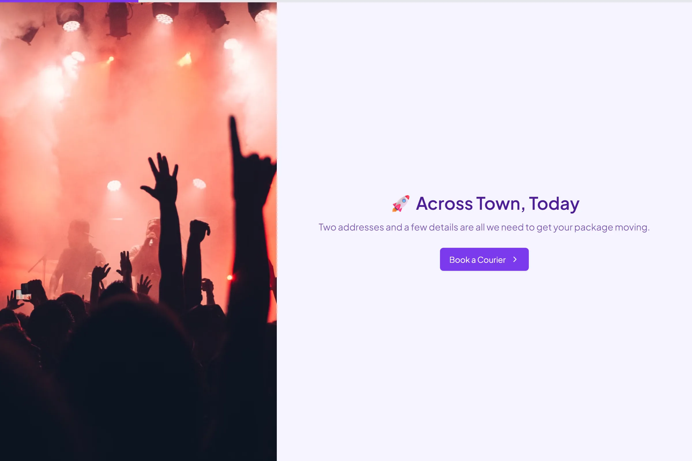 SwiftDrop Same-Day Courier template preview